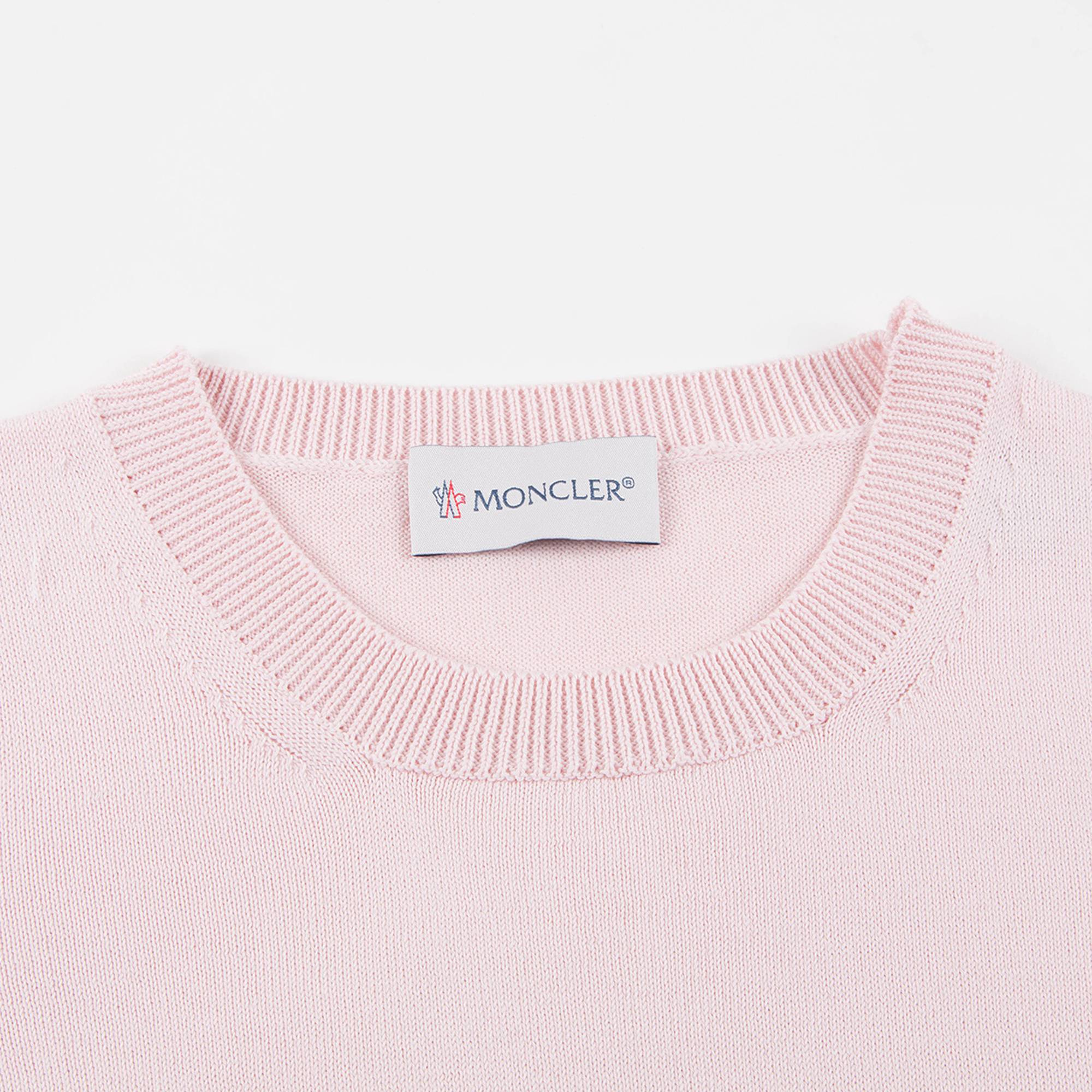 Girls Pale Pink Logo Dress