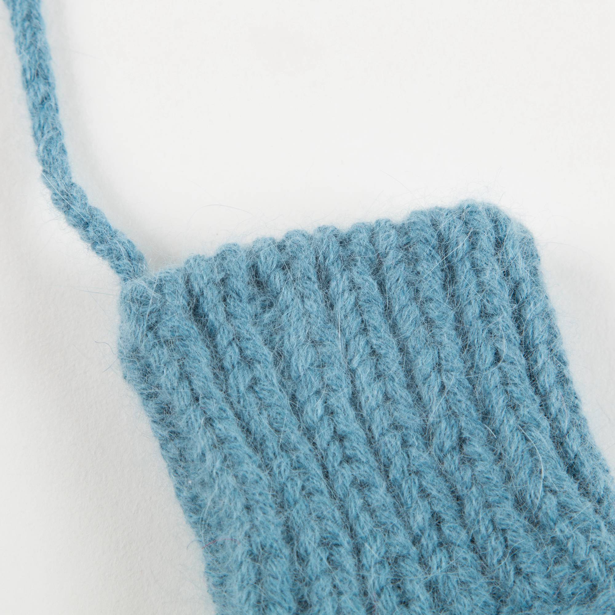 Girls Dusty Blue  Angora  Mittens