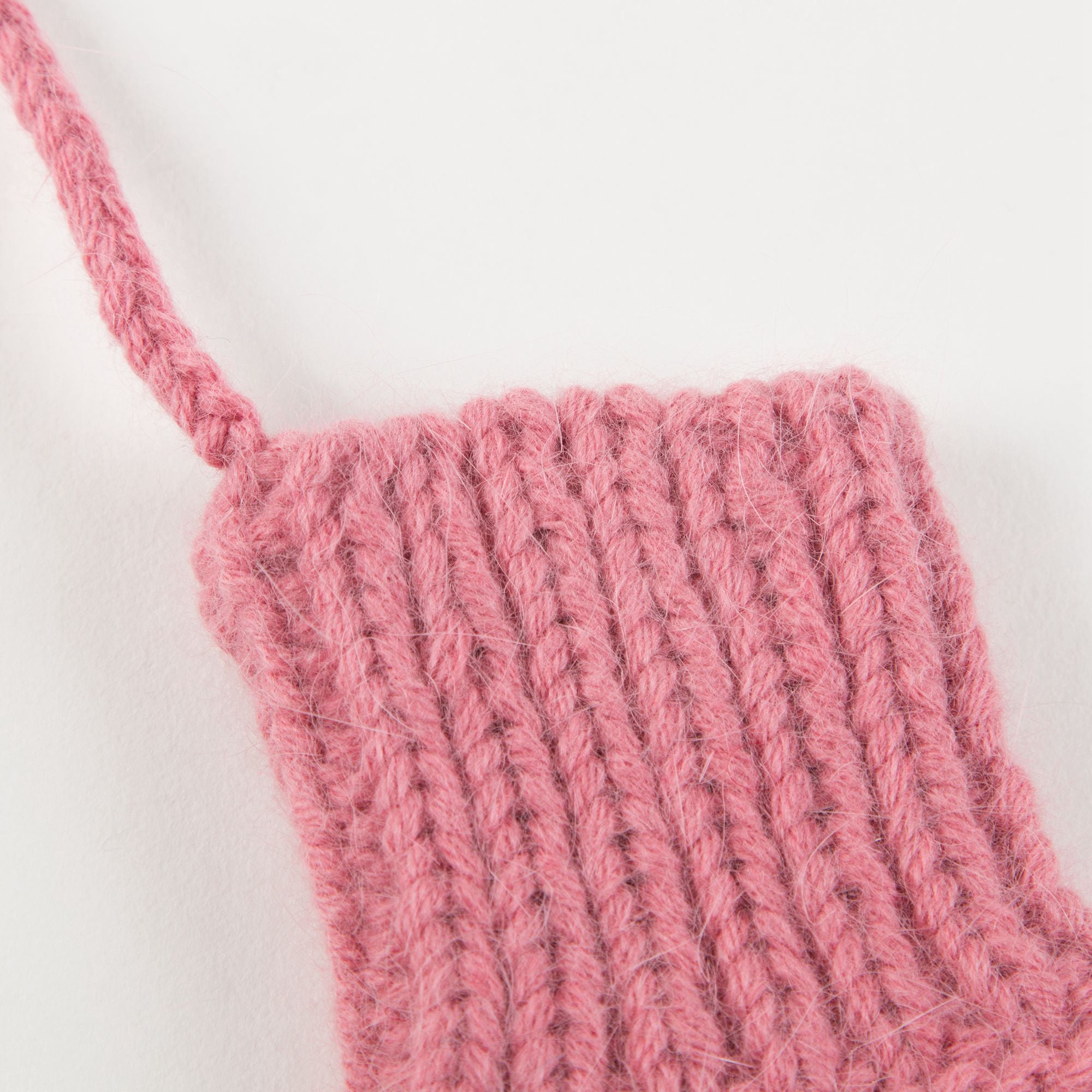 Girls Pansey Pink  Angora  Mittens