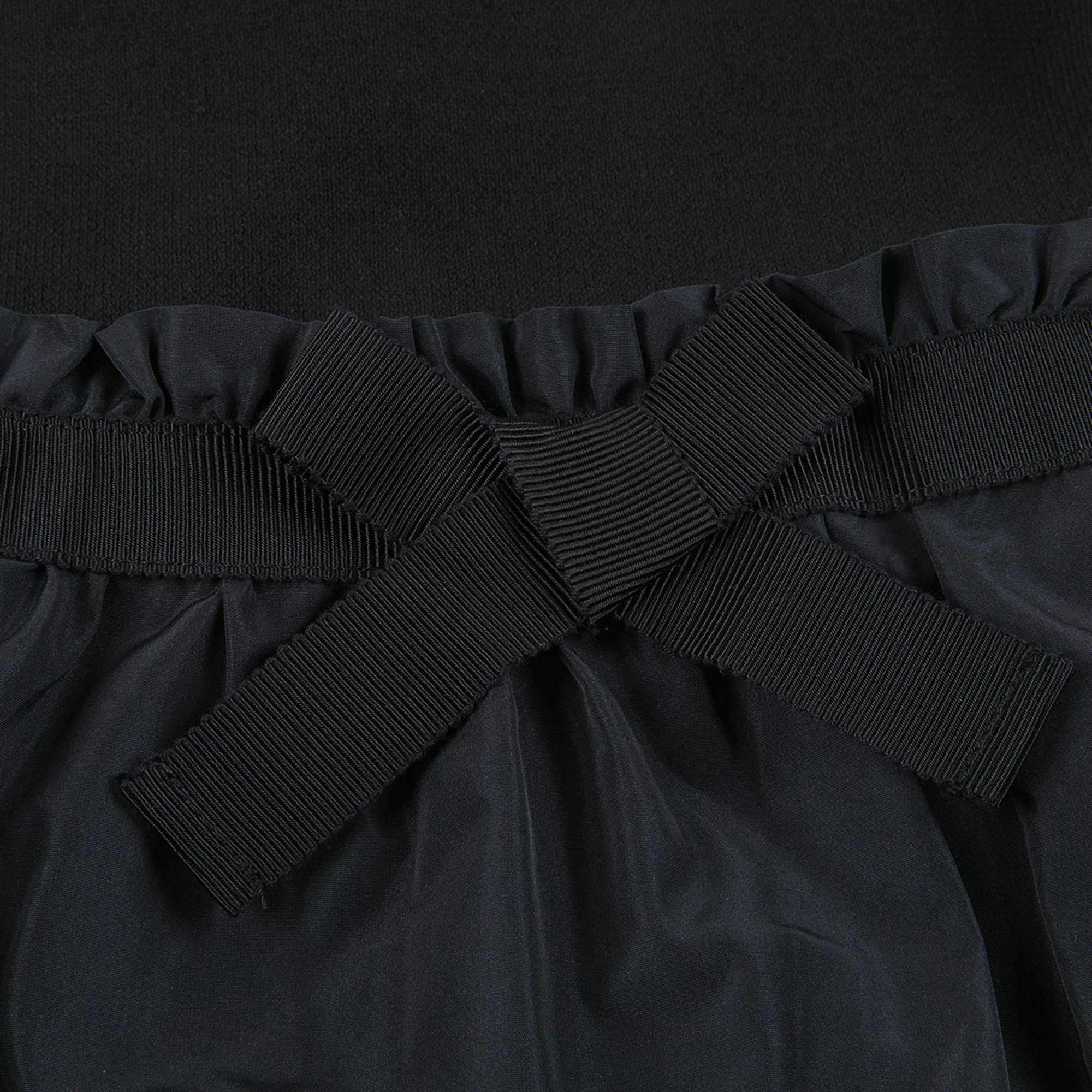 Girls Black Logo Dress