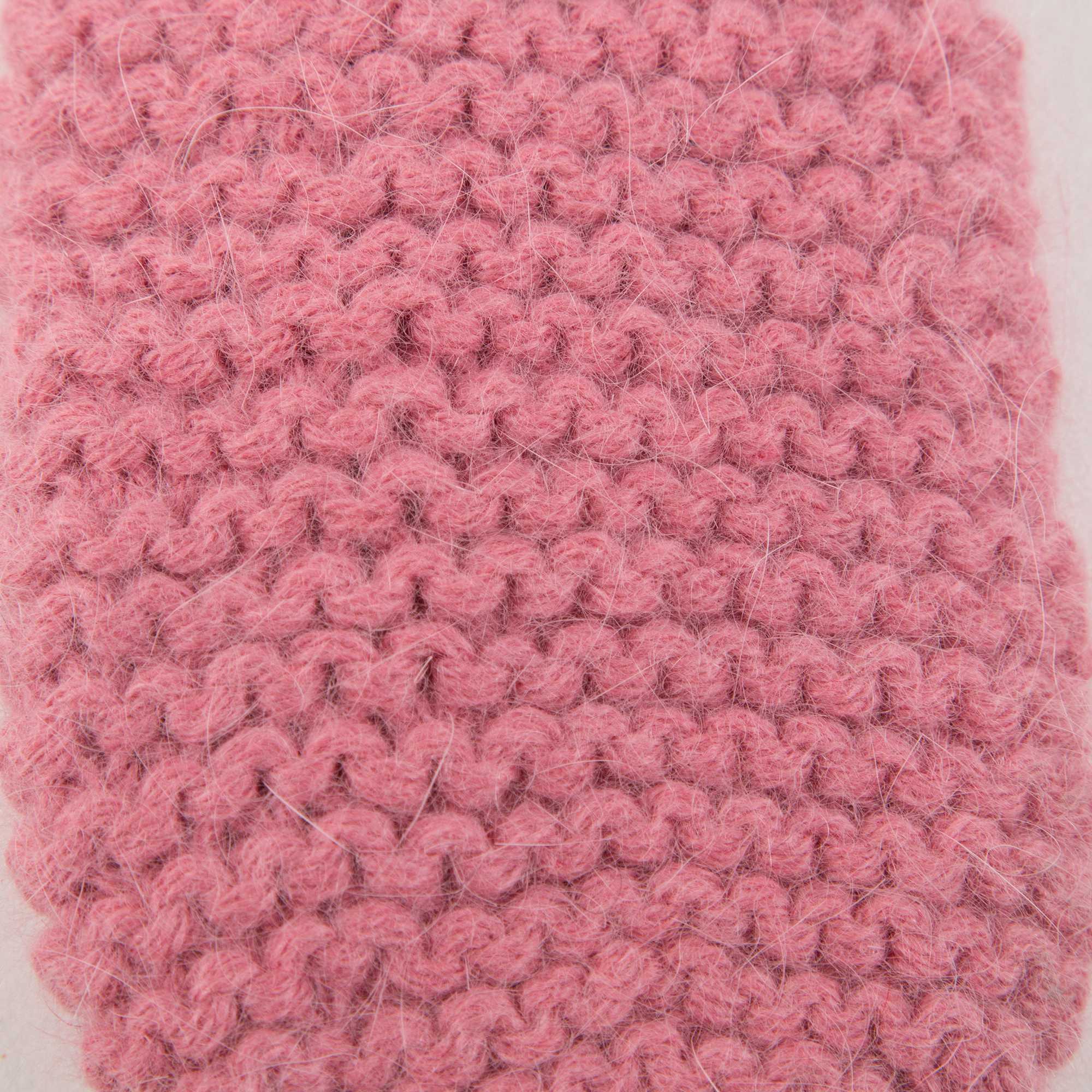 Girls Pansey Pink  Angora  Mittens