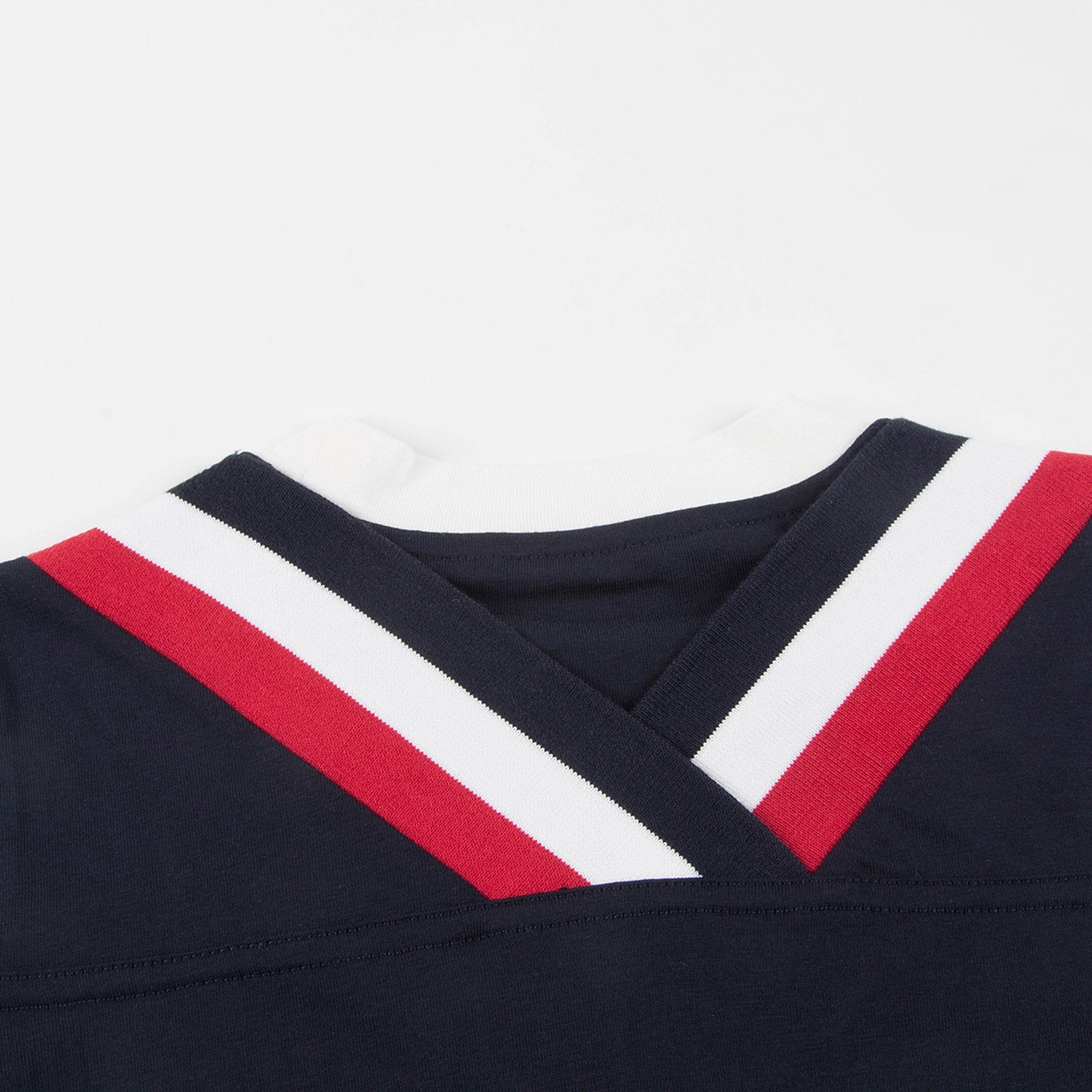 Girls Navy Blue Cotton T-shirt