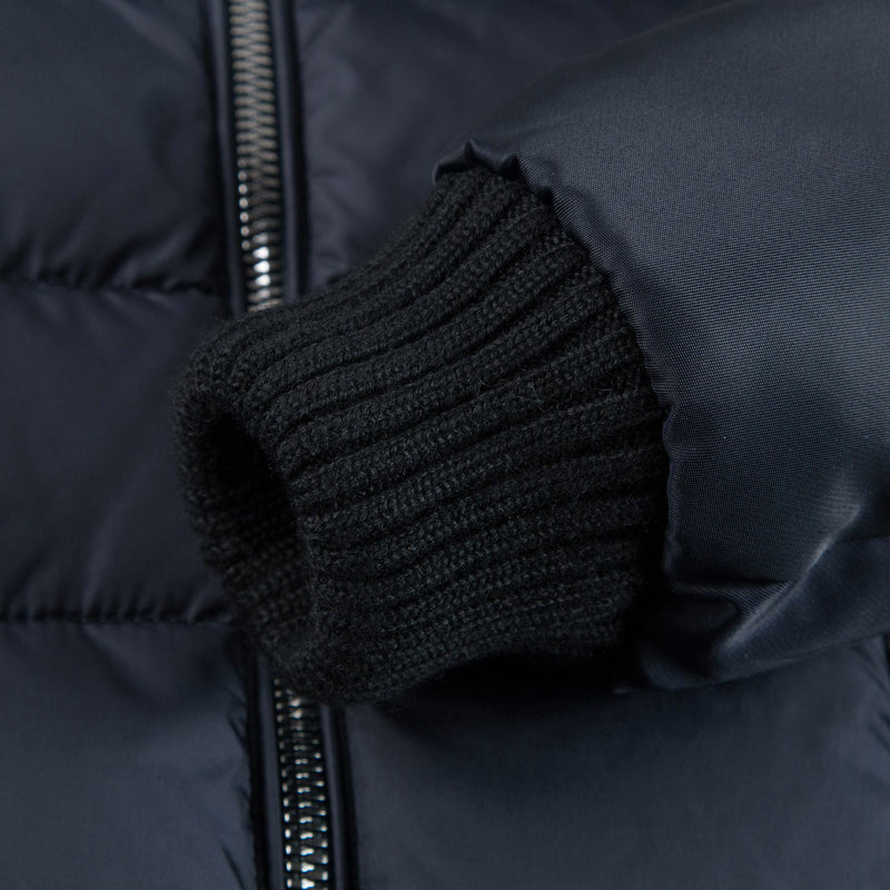 Girls Navy Blue 'Blois' Down Padded Coat