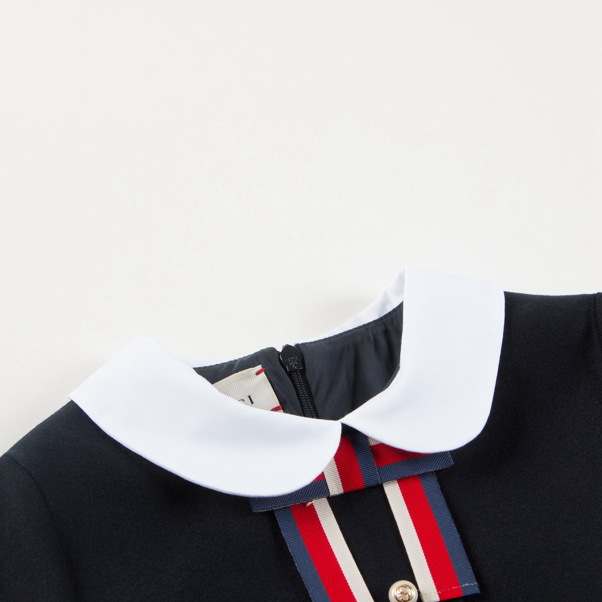 Girls Navy Blue Wool Dress