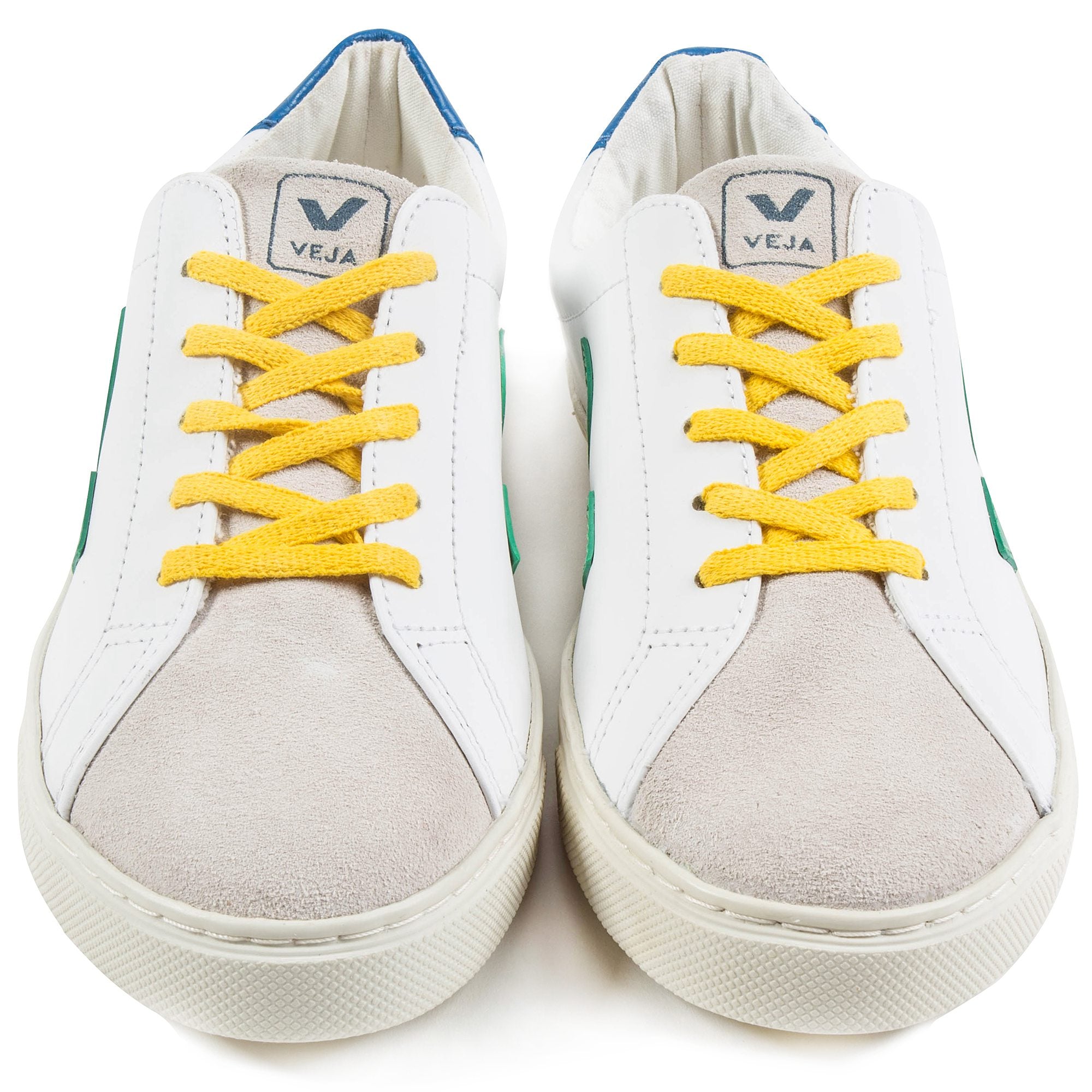 Girls & Boys Extar White Emeraude Gold Yellow Shoes