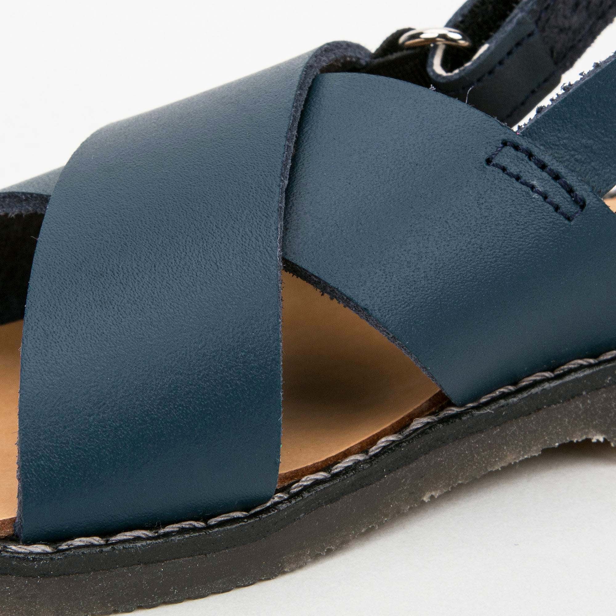 Boys Blue Vaccheta Leather Sandals