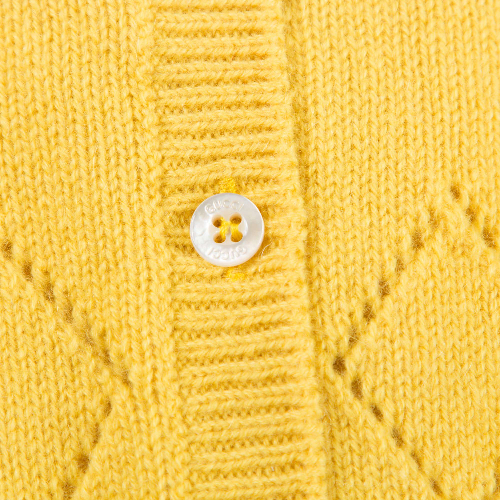 Girls Gold  Yellow  Cashmere  Cardigan