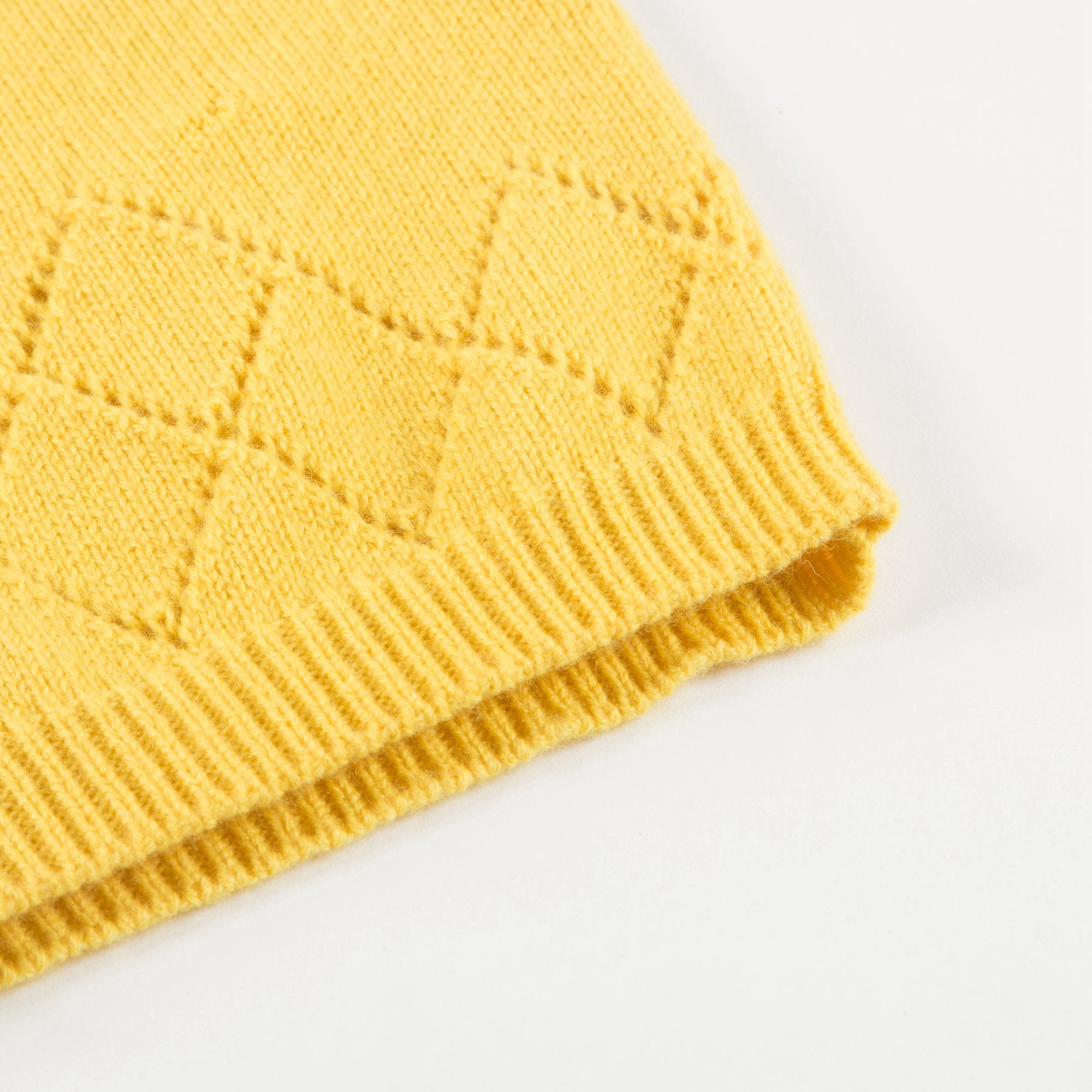 Girls Gold  Yellow  Cashmere  Cardigan