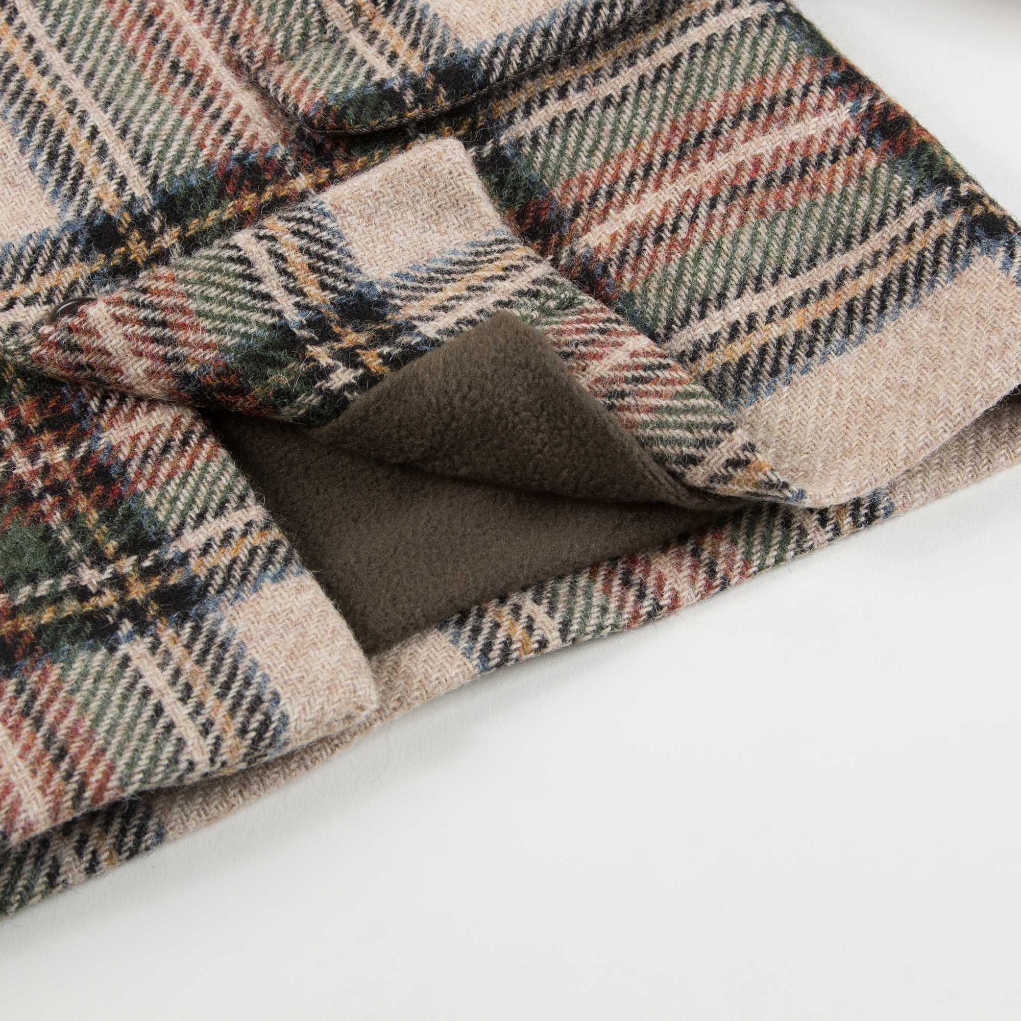 Baby Beige Check  Wool  Coat