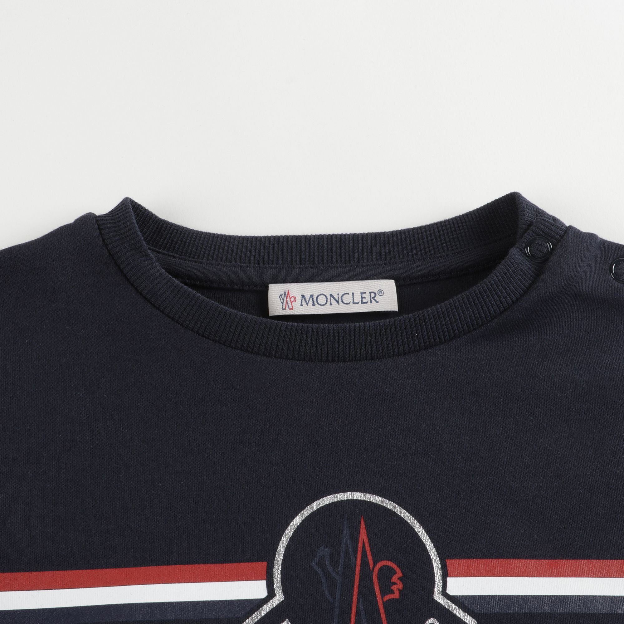 Baby Boys & Girls Navy Cotton T-Shirt