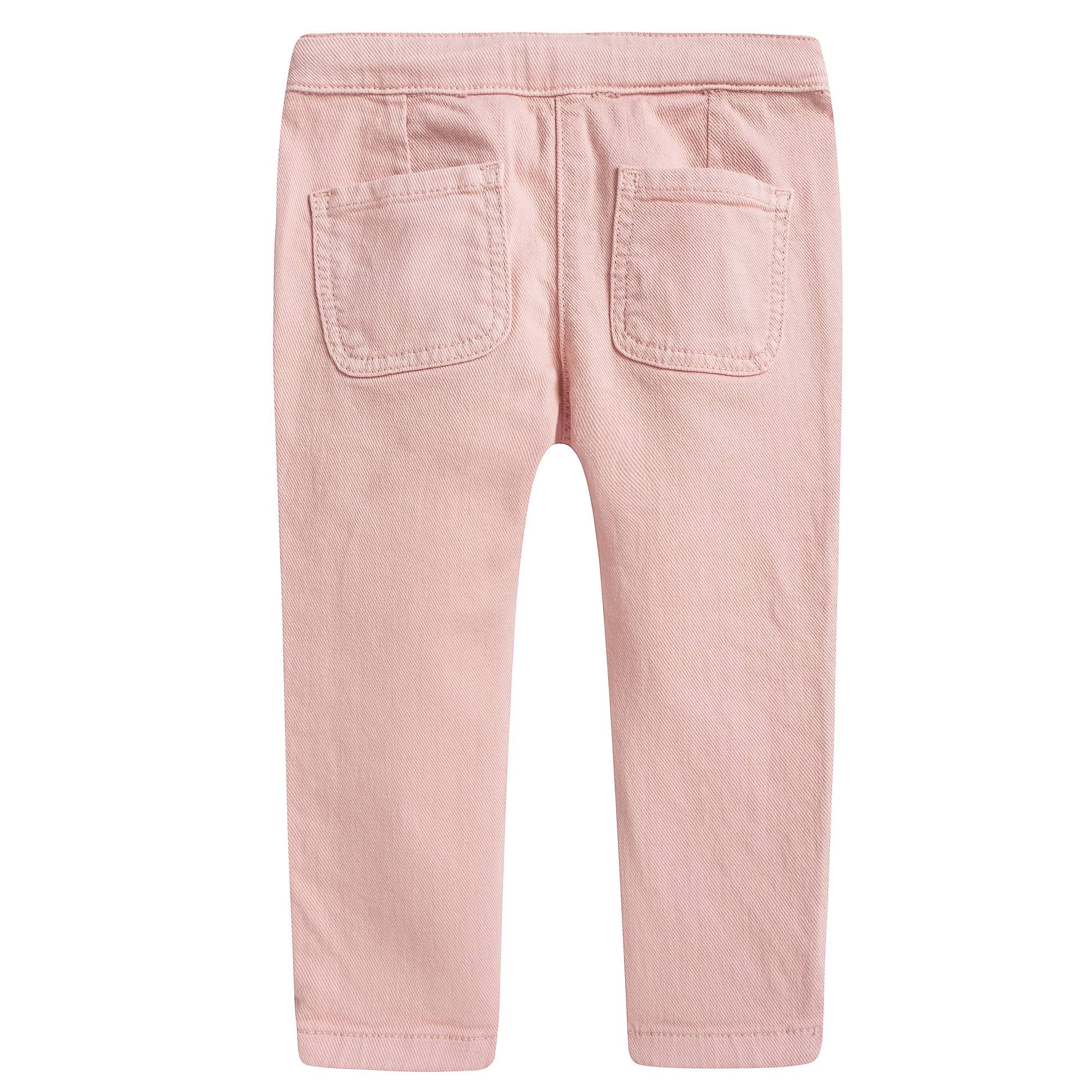 Girls Pink Braided Trousers