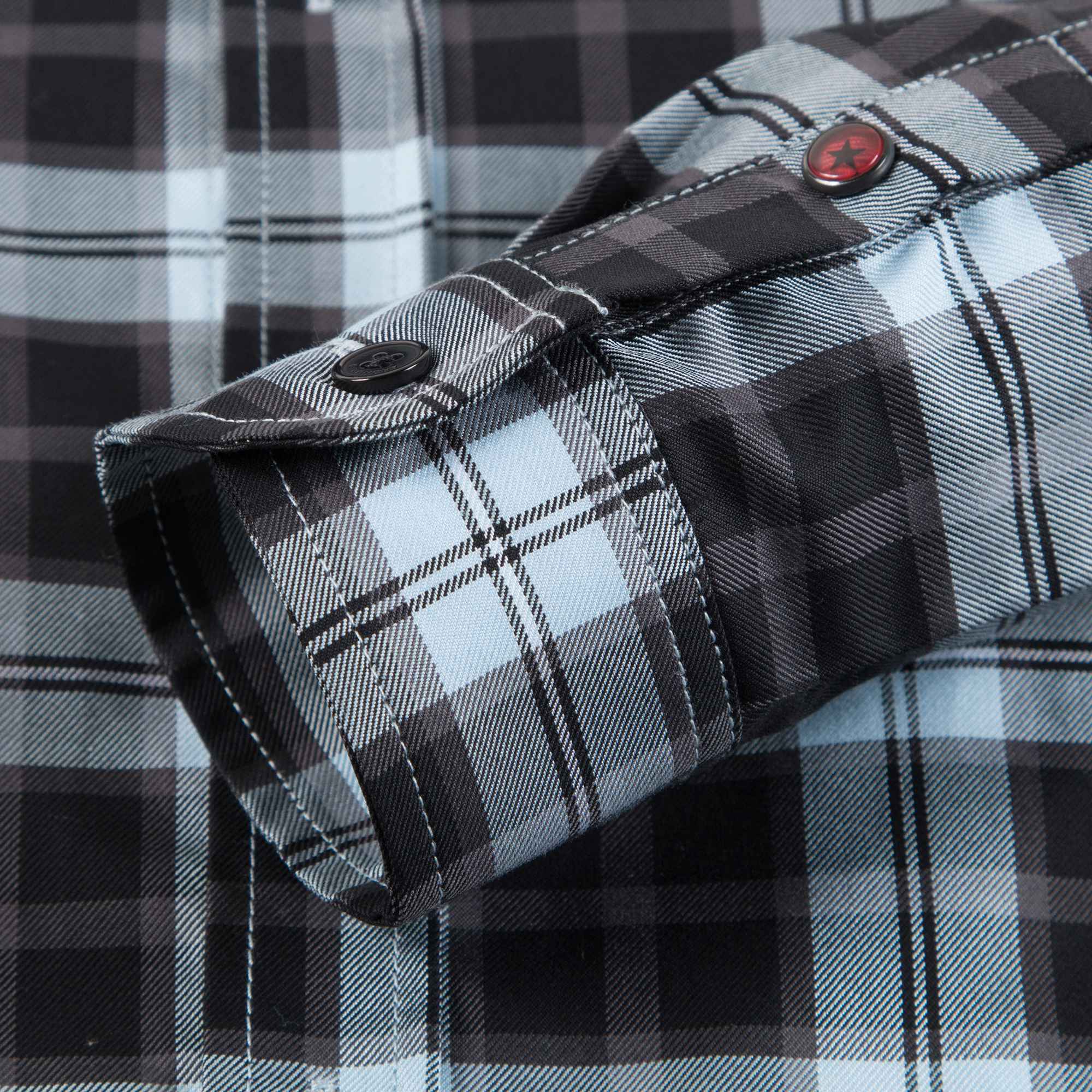 Boys Dark Blue Check  Cotton Shirt
