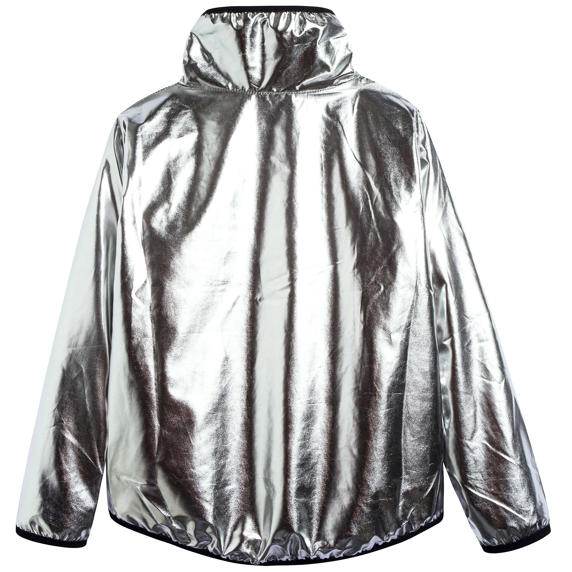Boys Silver Nylon Jacket