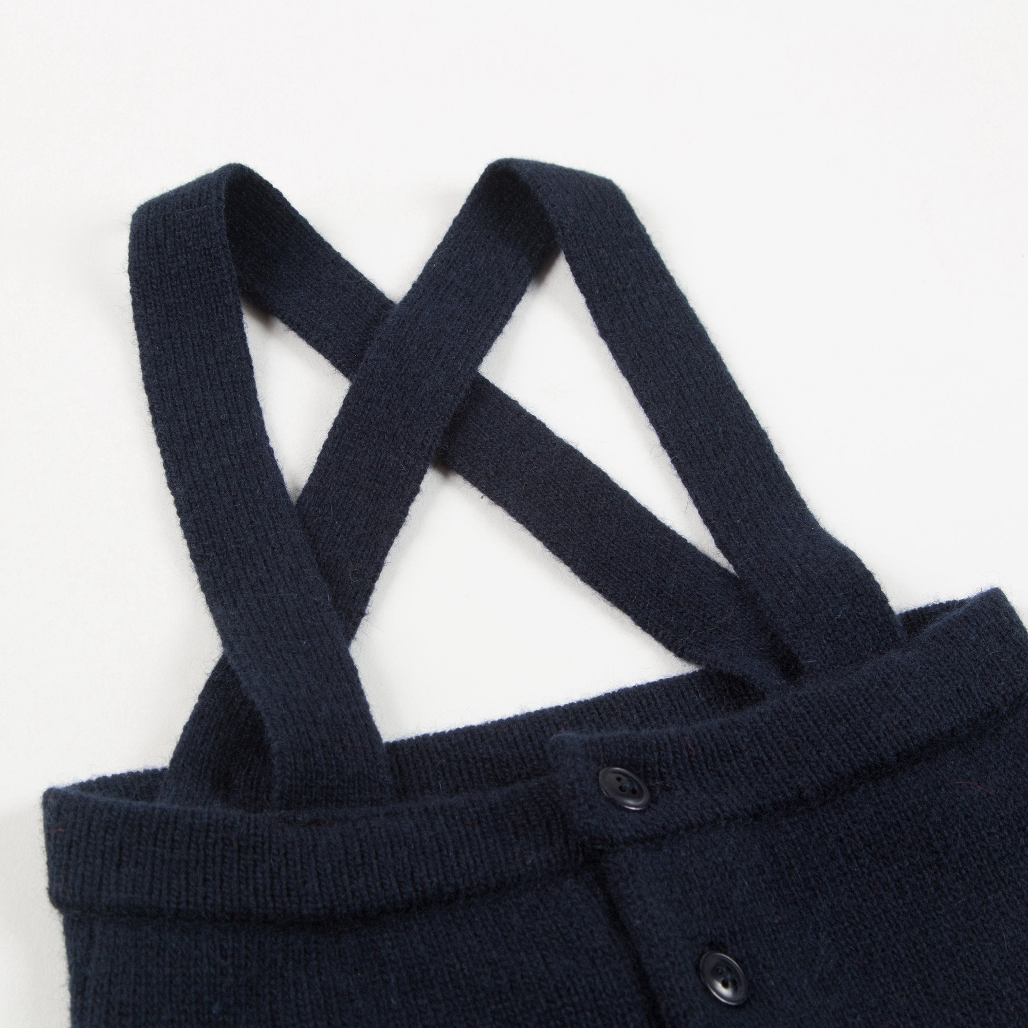 Baby Ink Blue Knitted Romper