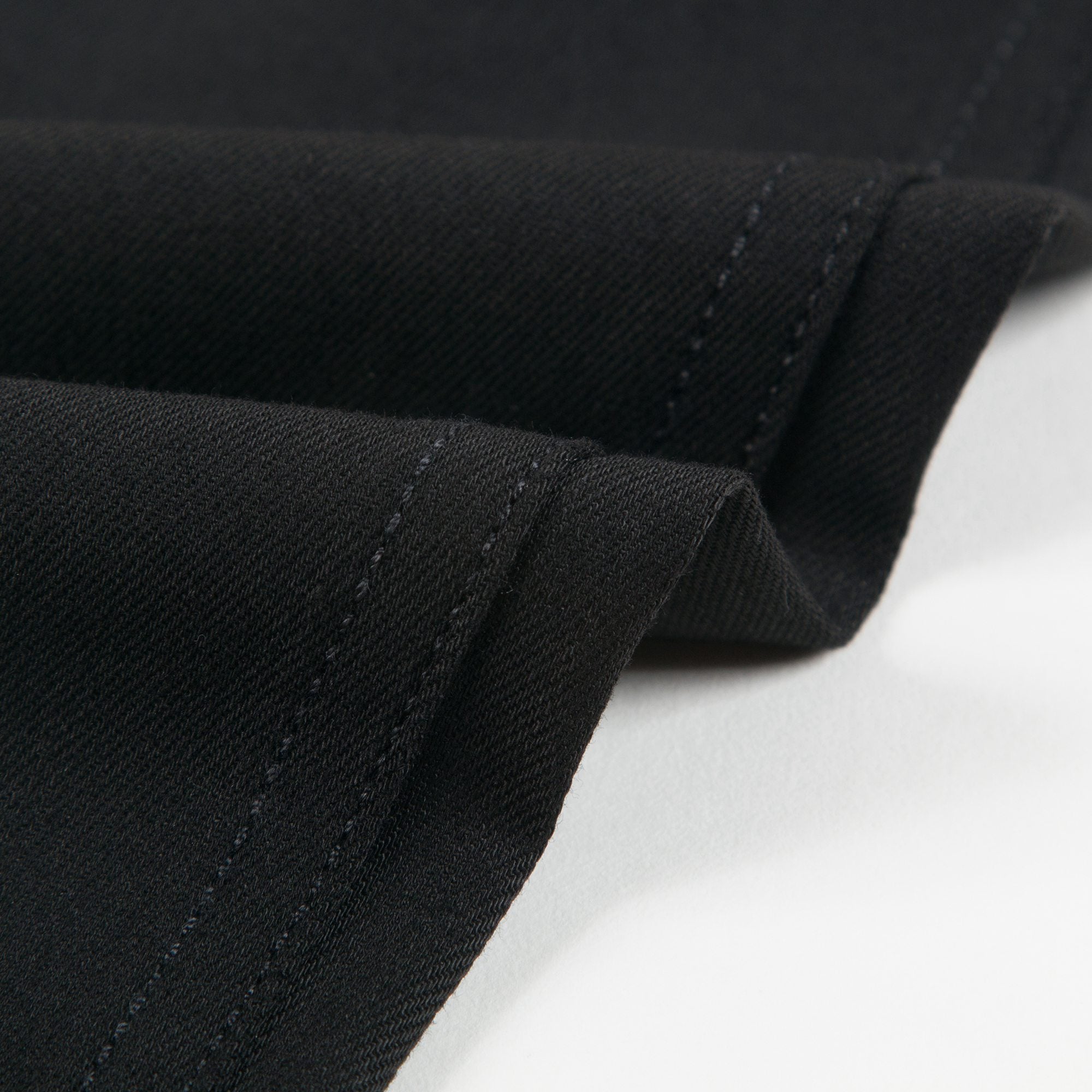 Girls Black Cotton Denim Ttousers