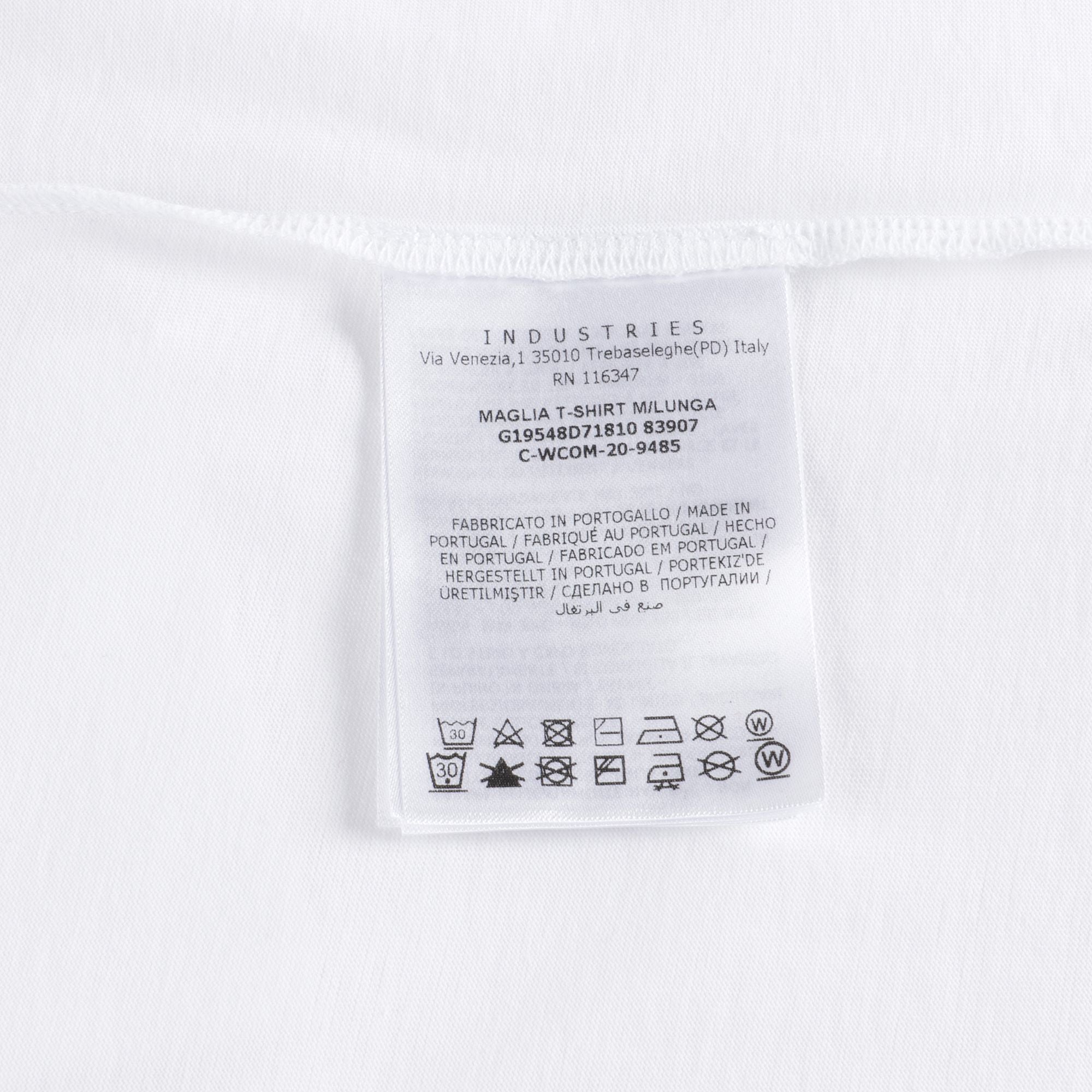 Girls White Logo Cotton Top