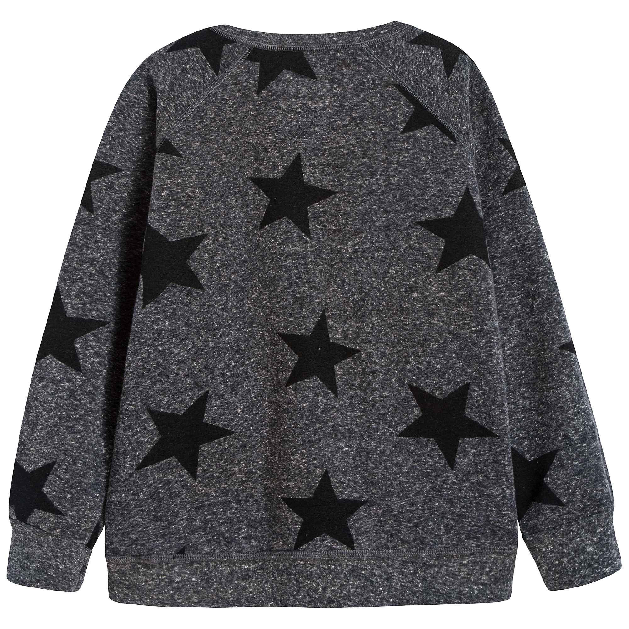 Girls Grey Star Sweatshirt