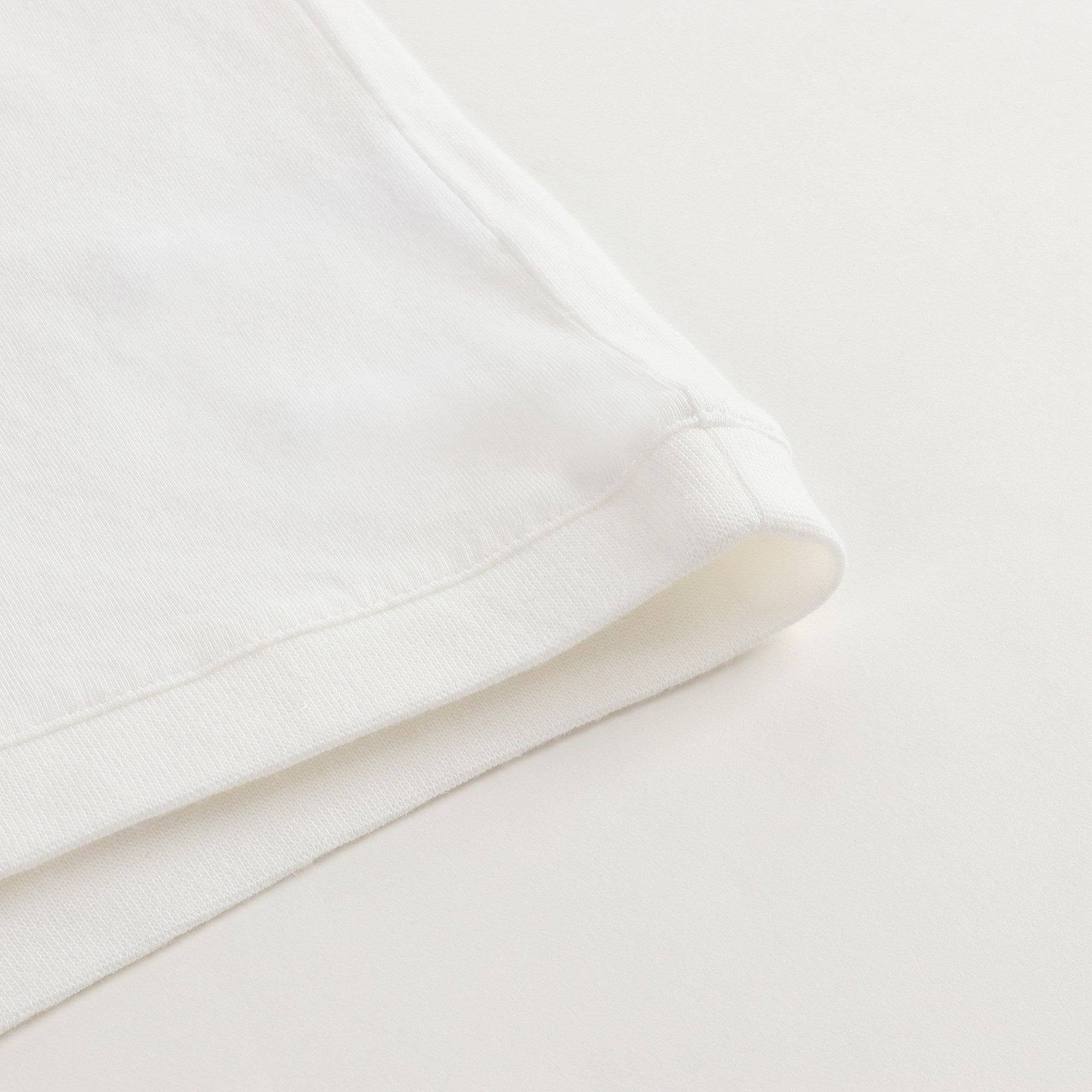 Girls White Printed Cotton T-shirt