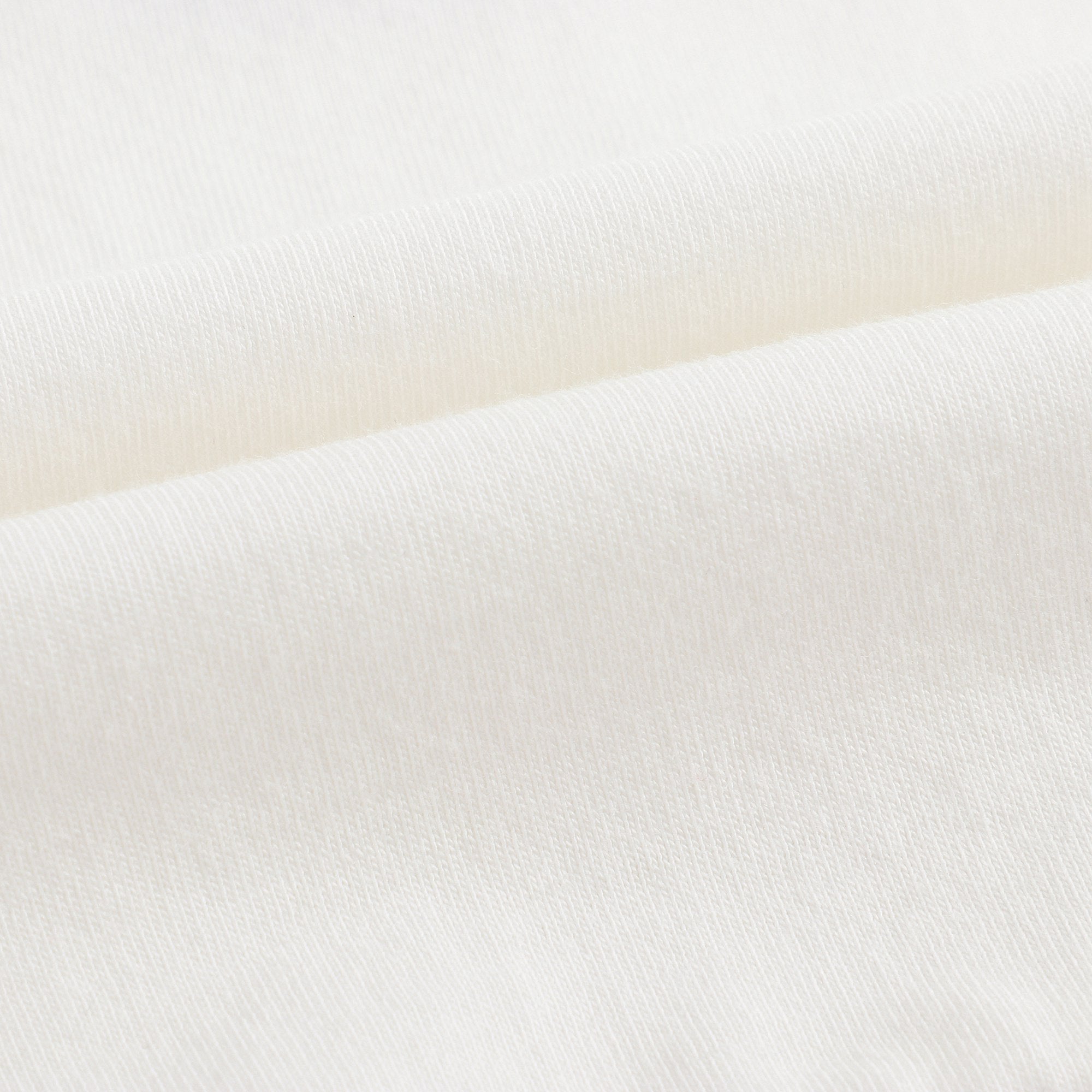 Girls White Printed Cotton T-shirt
