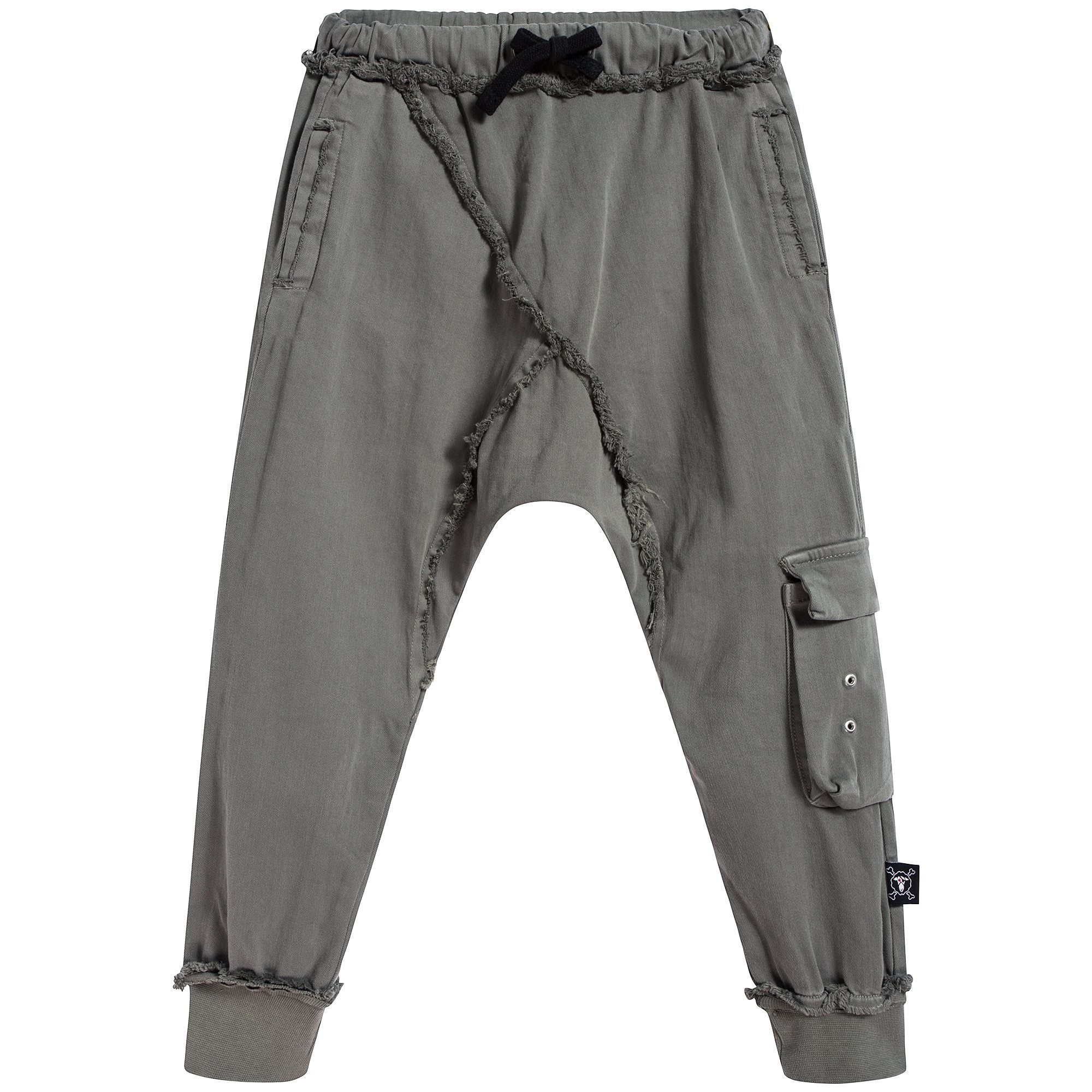 Boys Olive Cotton Trousers
