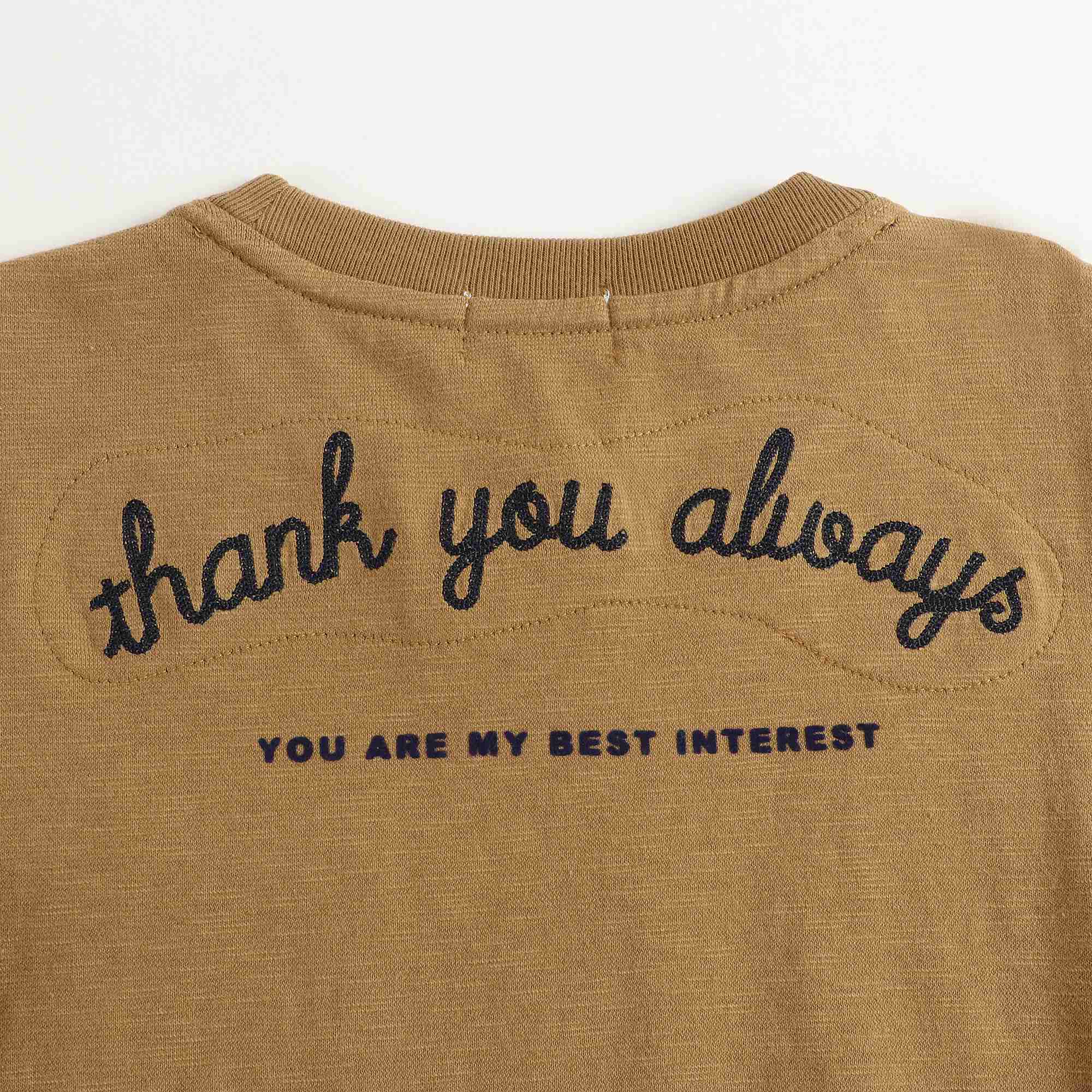 Girls Camel Cotton T-shirt