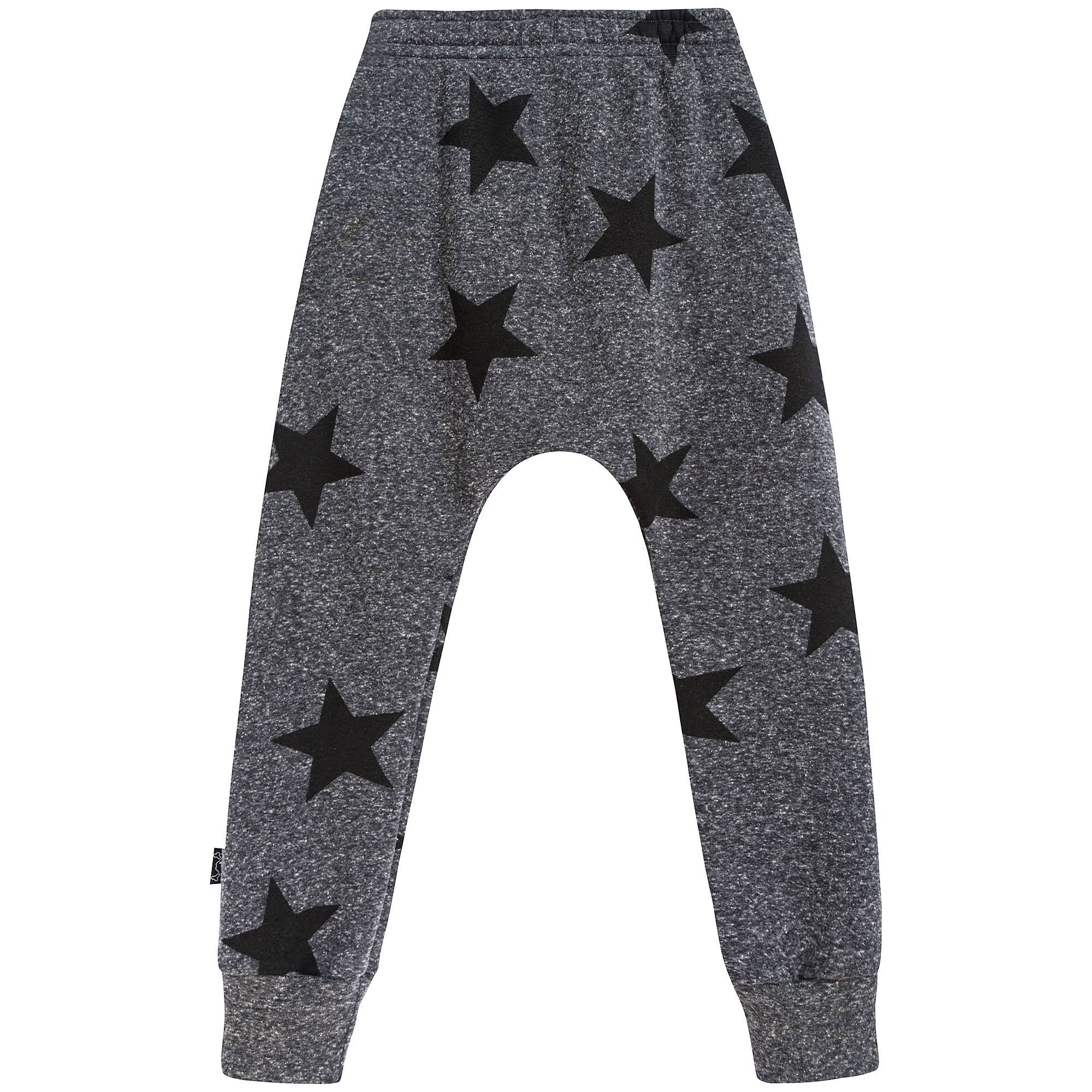 Boys Charcoal Star Cotton Trousers