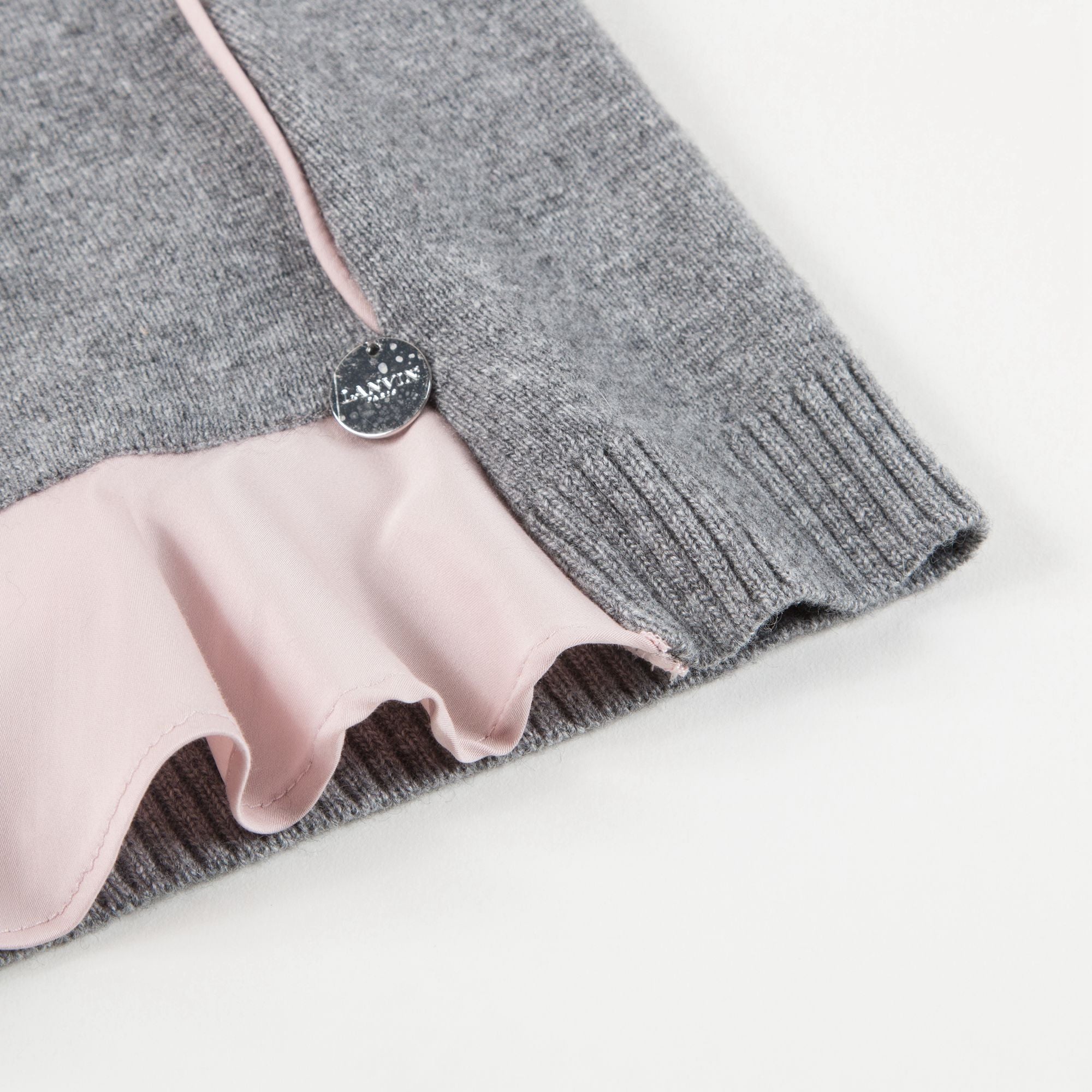 Girls Grigio & Rosa T-shirt