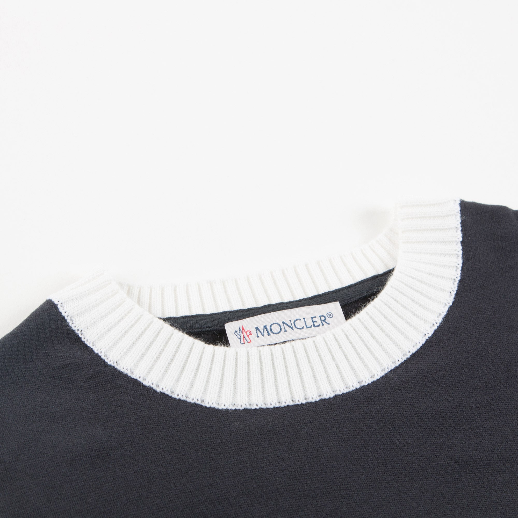 Girls Navy Blue Cotton Maglia T-shirt