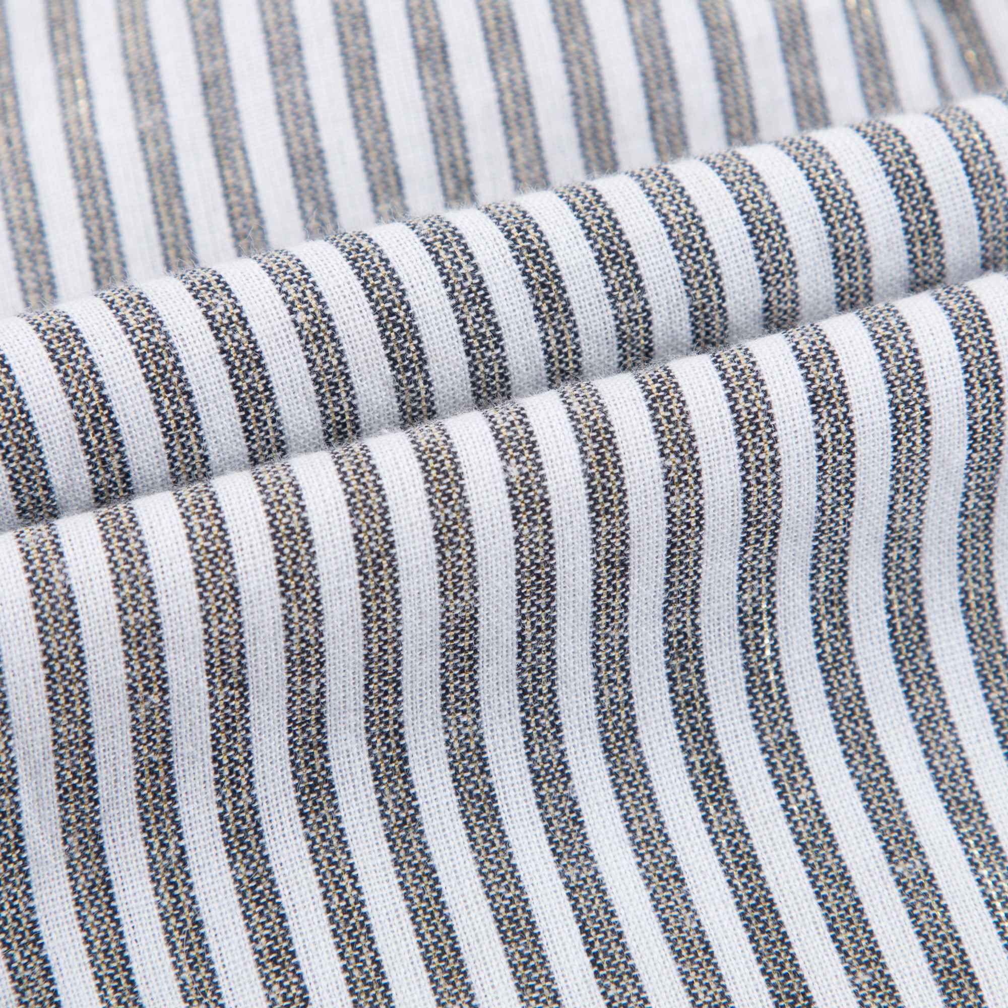Girls Grey Stripes Cotton Shirt