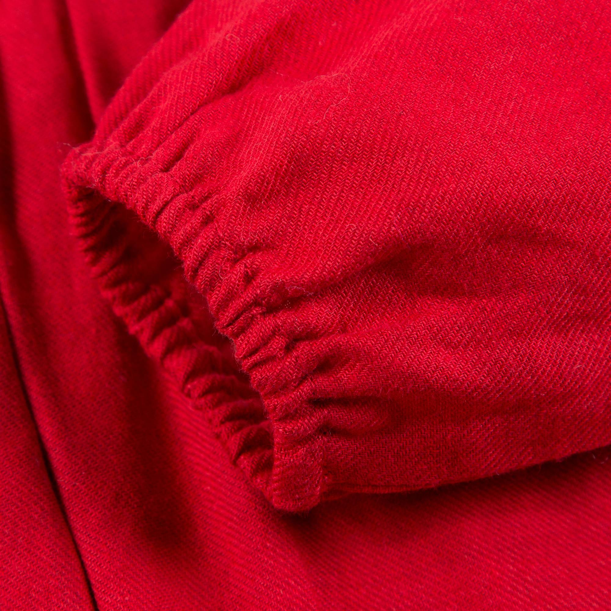 Girls Red Cotton Blouse