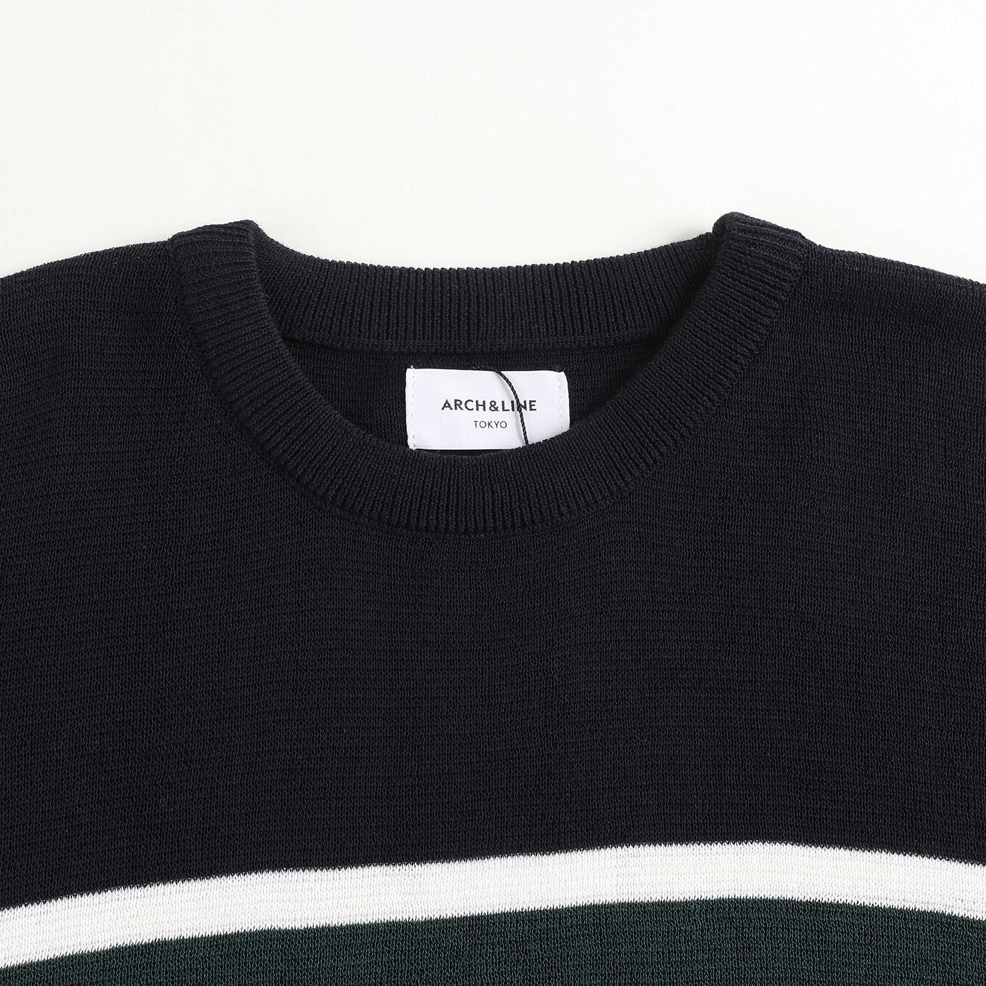 Girls Navy Knit T-shirt