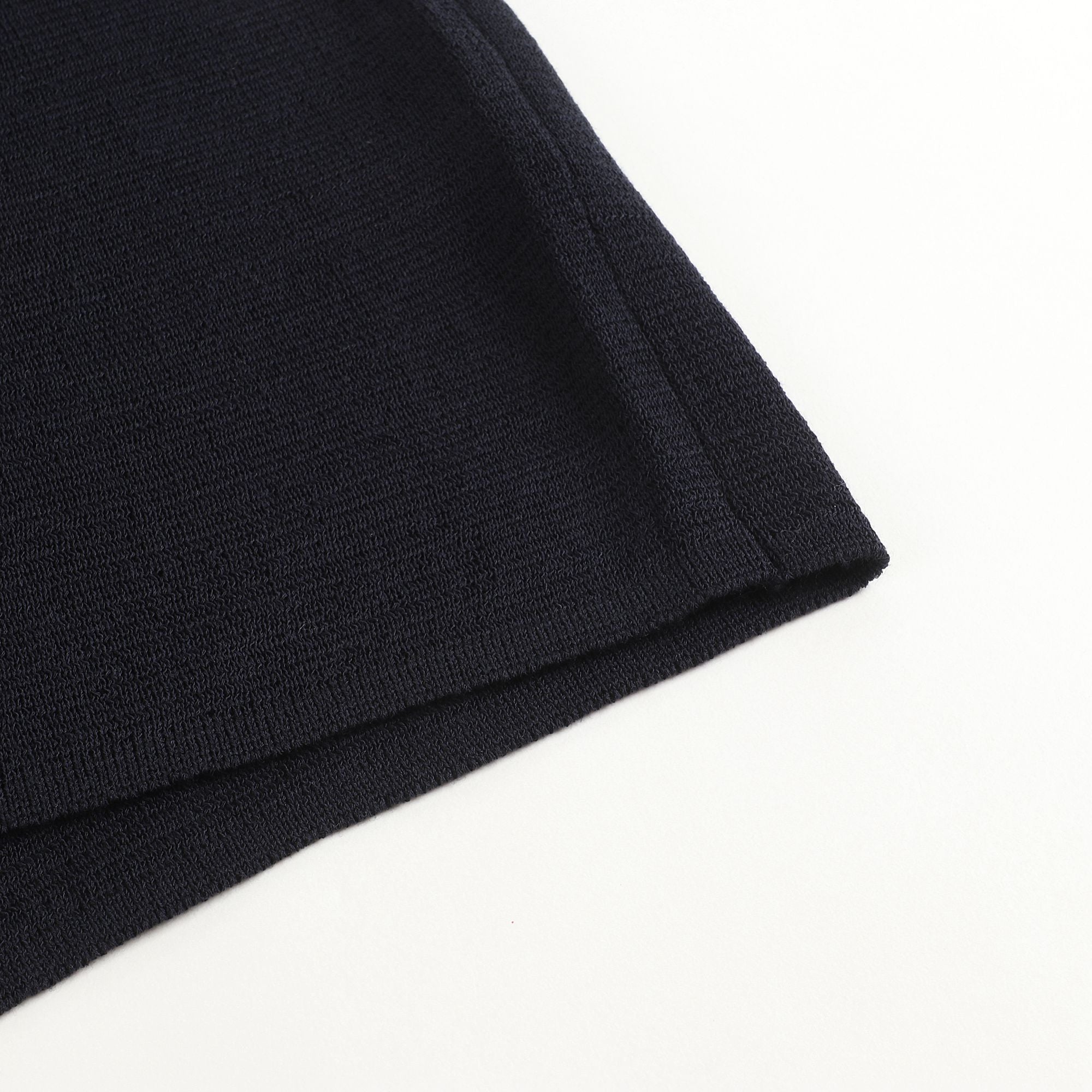 Girls Navy Knit T-shirt