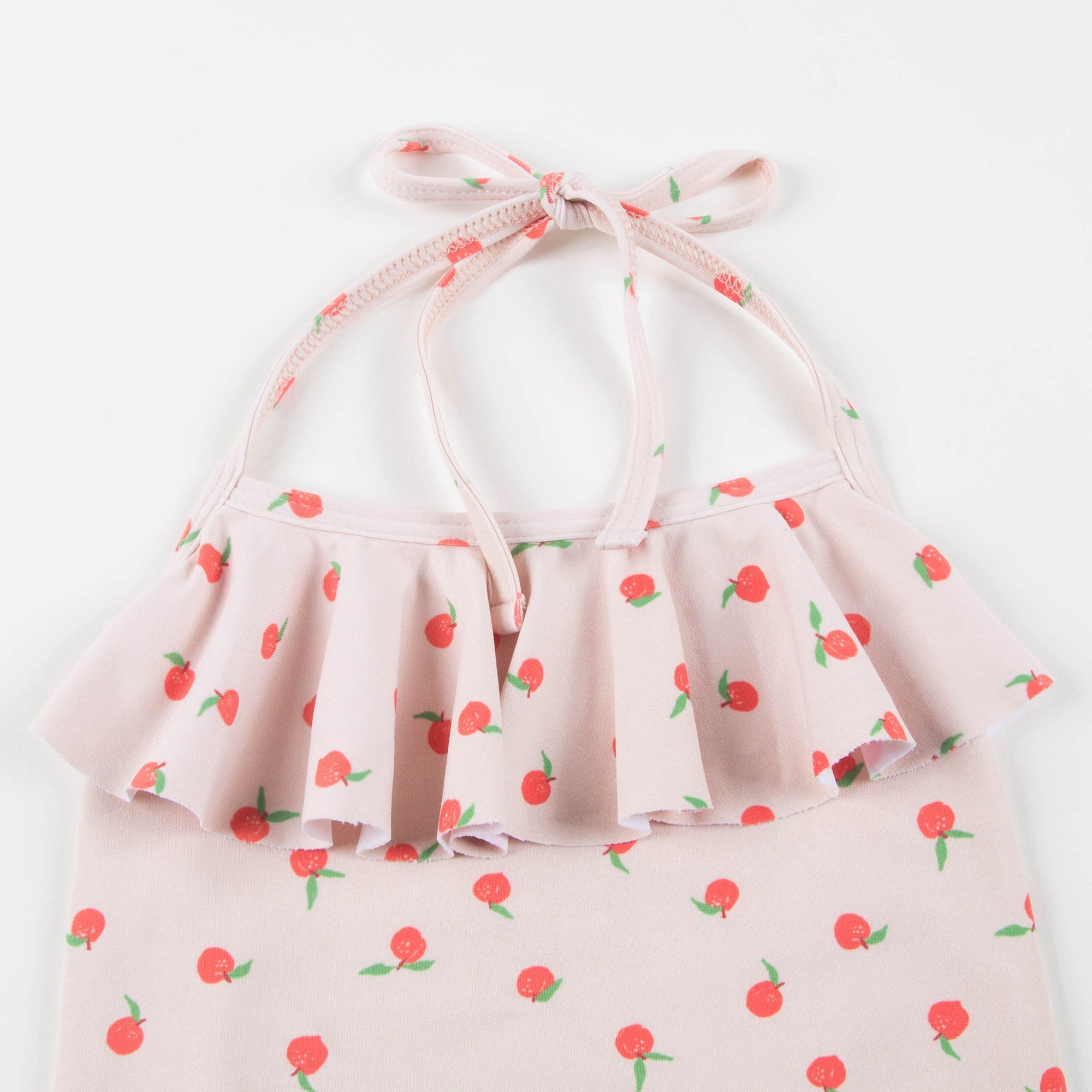 Girls Pink & Peaches Halter Bathing Suit