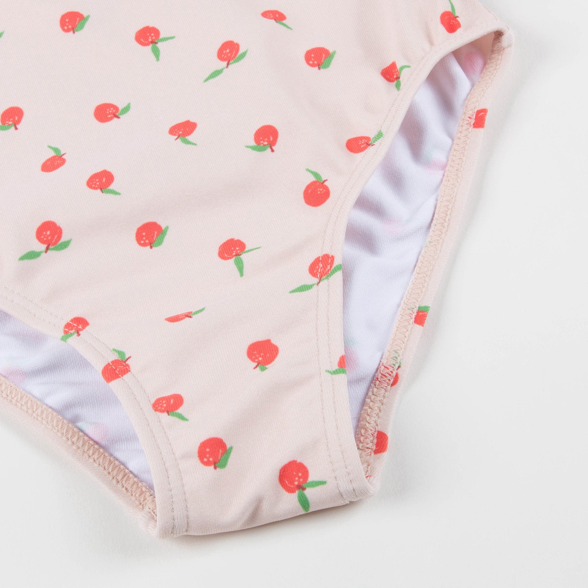 Girls Pink & Peaches Halter Bathing Suit