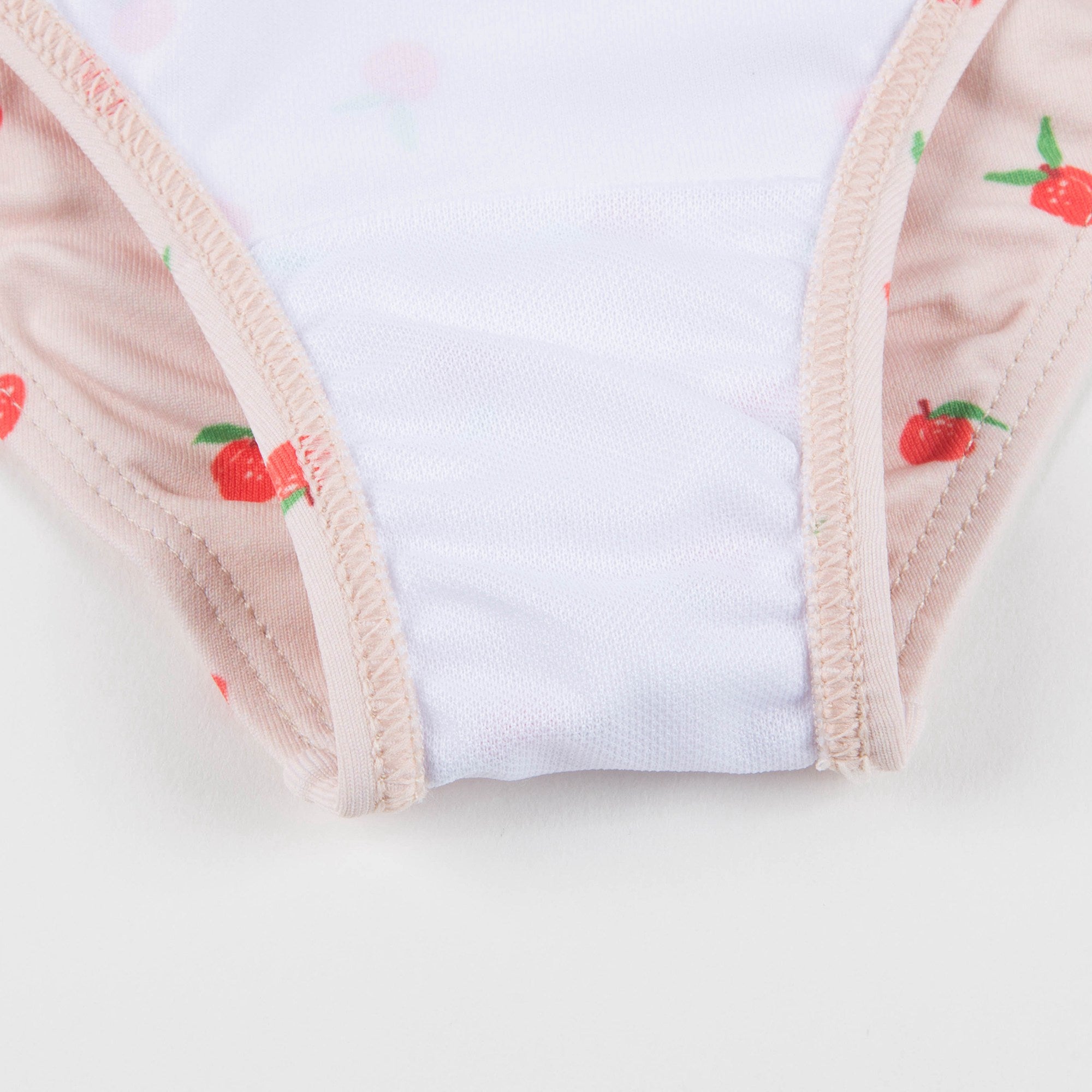 Girls Pink & Peaches Halter Bathing Suit
