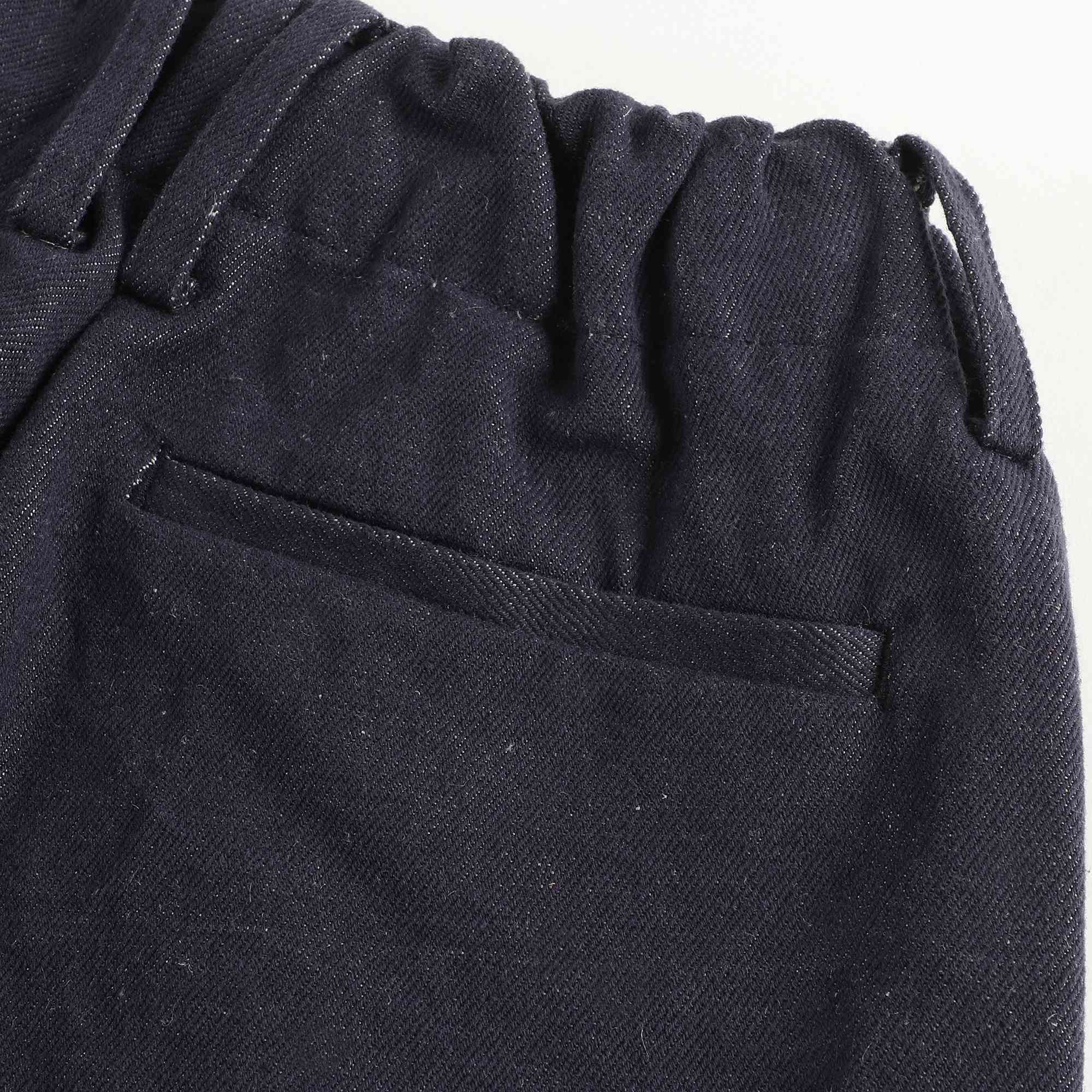 Girls Navy Tapered Trousers
