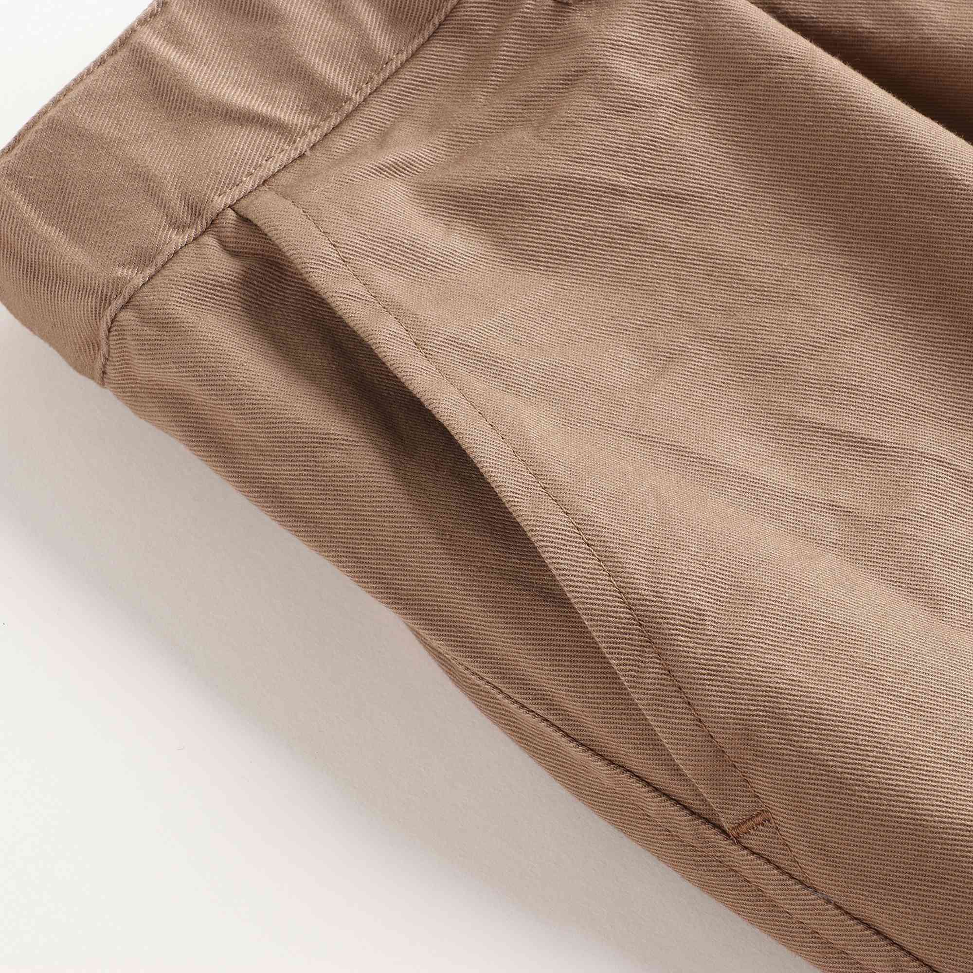 Girls Beige Cotton Trousers