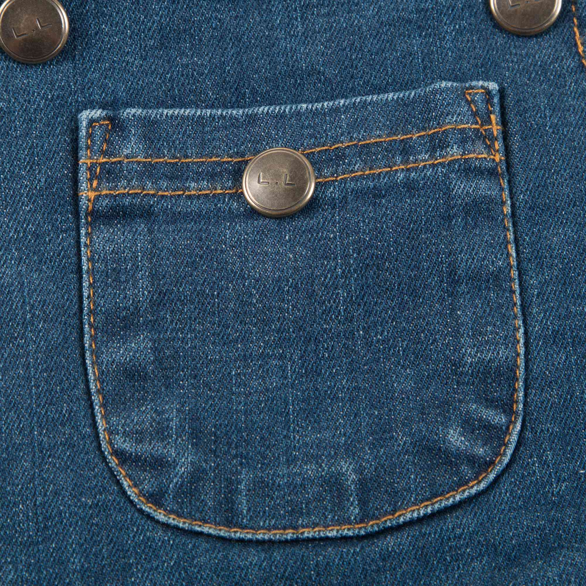 Girls Blue Denim Cotton Dress