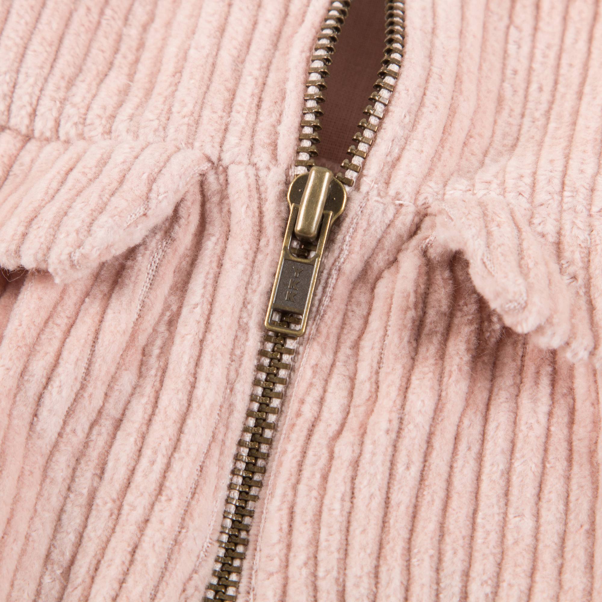 Girls Pink Big Corduroy Dress