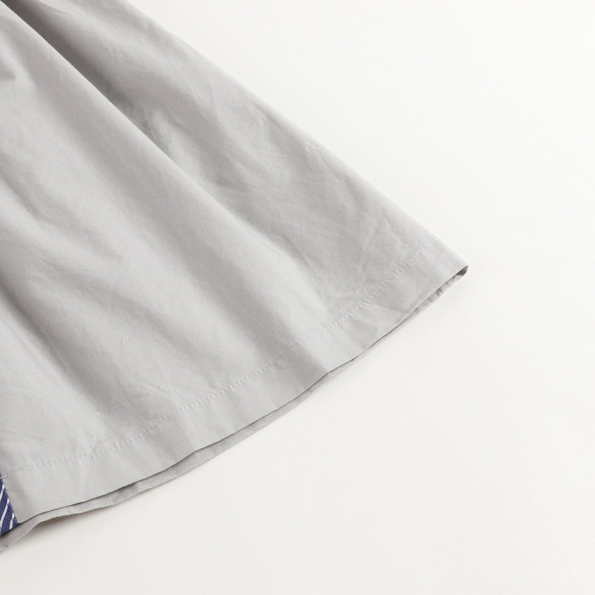 Girls Grey & Blue Bias Stripe Skirts