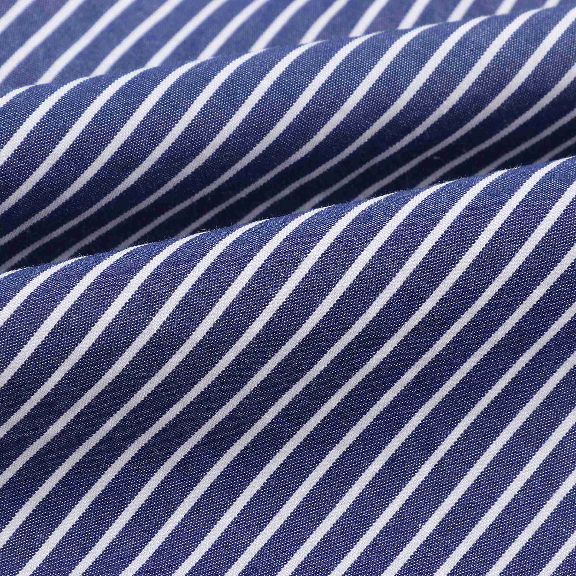 Girls Grey & Blue Bias Stripe Skirts