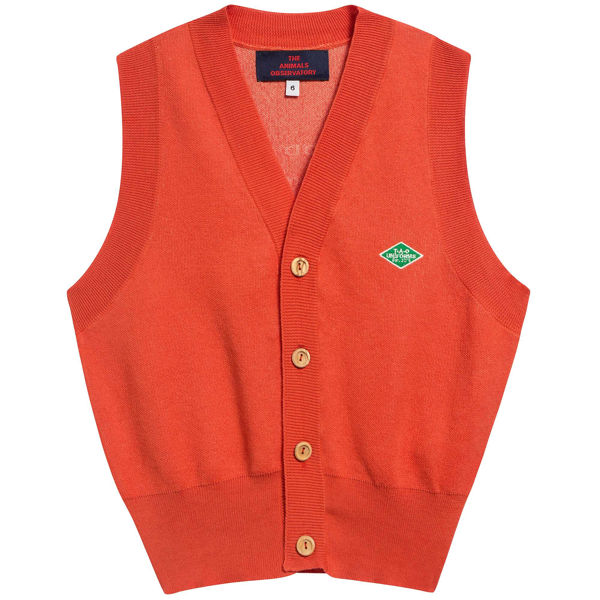 Girls Red Cotton Vest