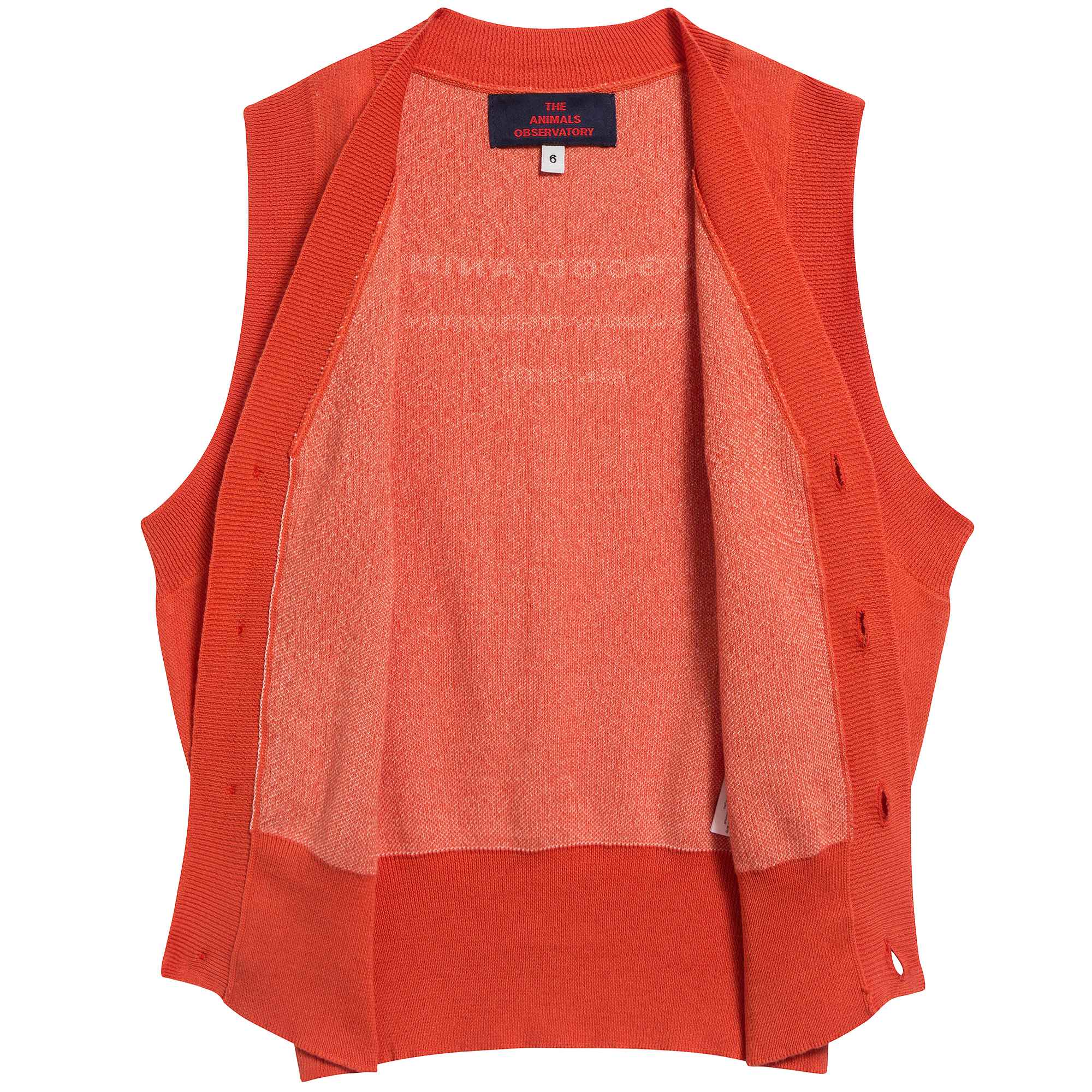 Girls Red Cotton Vest