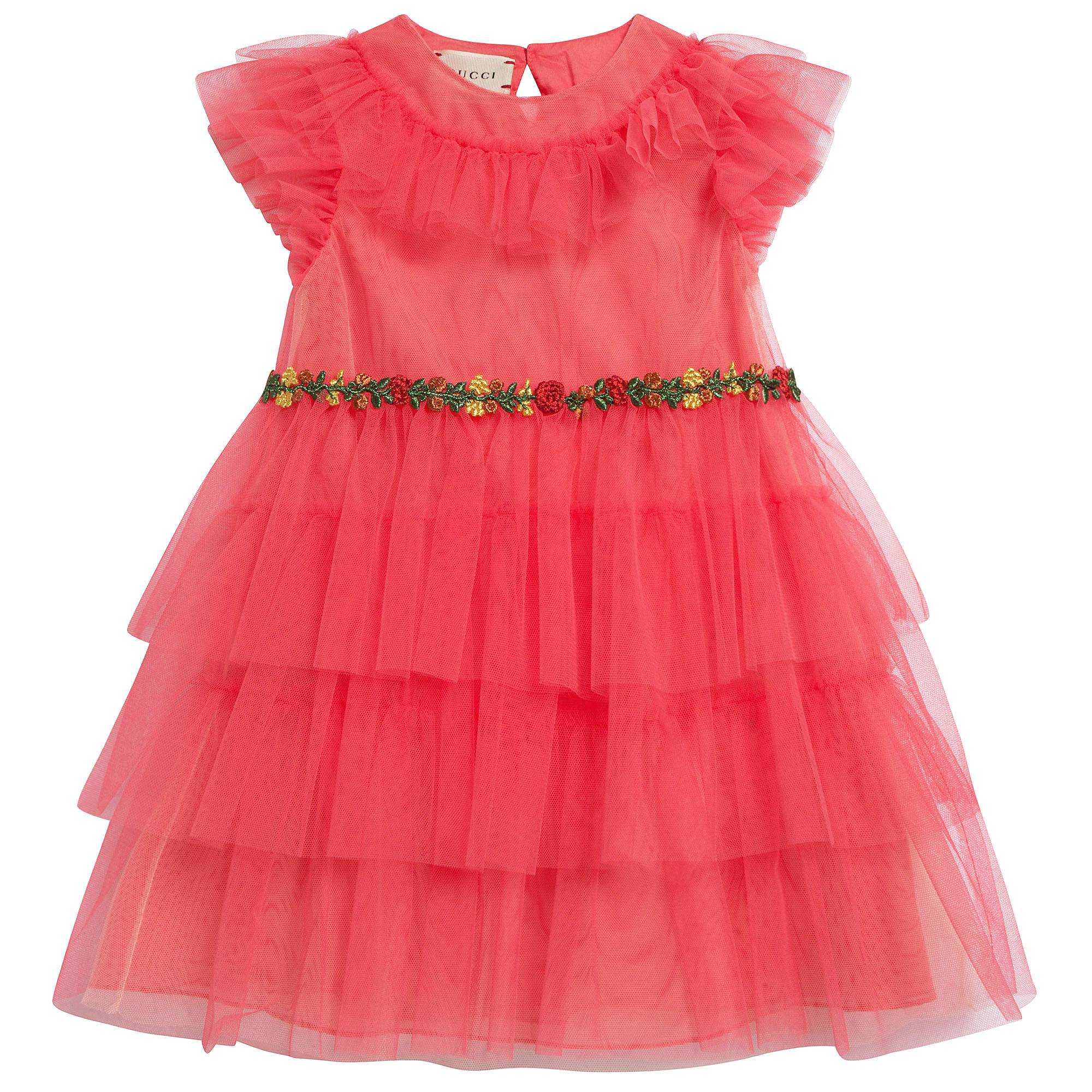 Baby Girls Rose Coral Dress