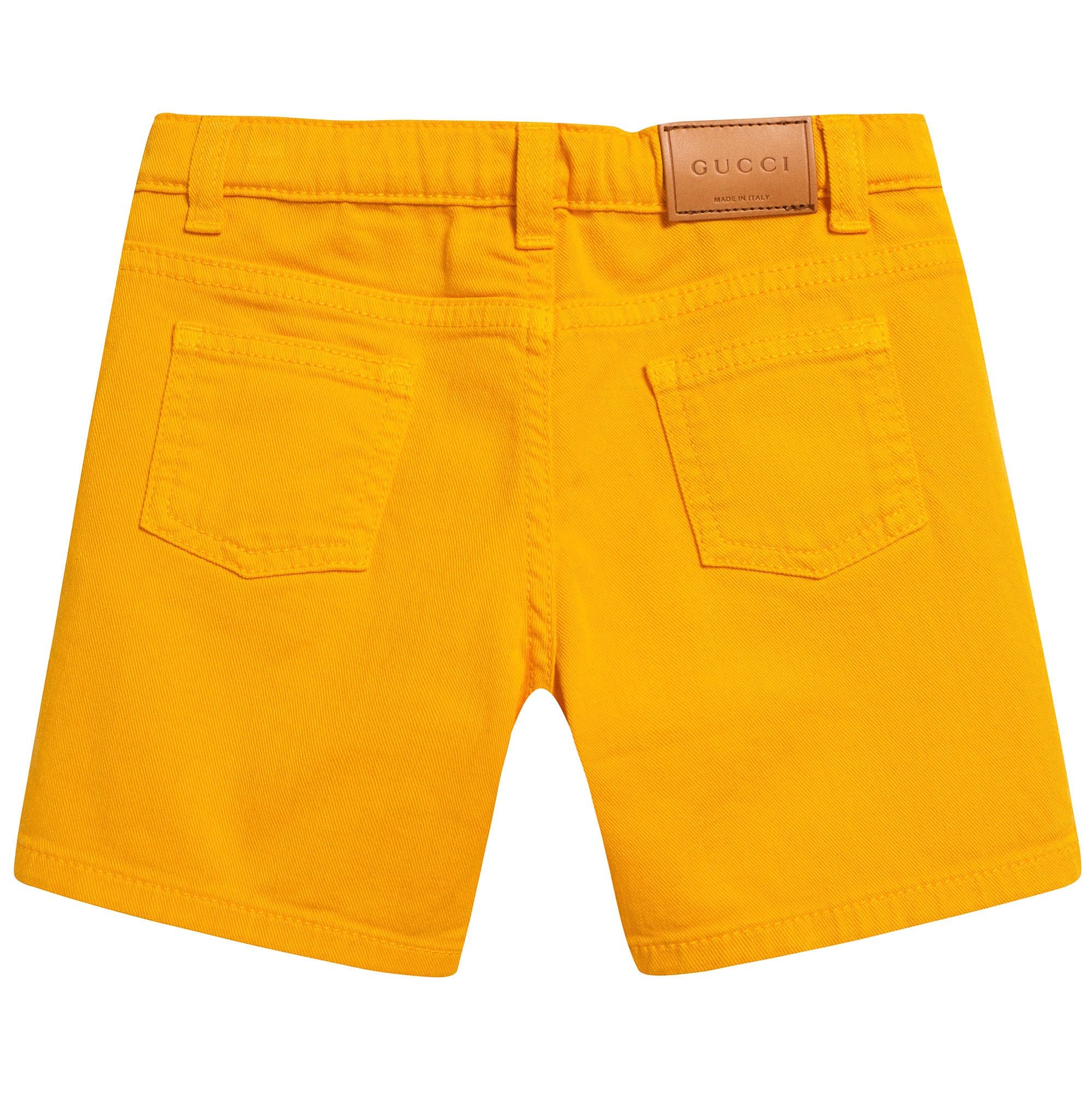 Baby Fisherman Yellow & Gold Shorts