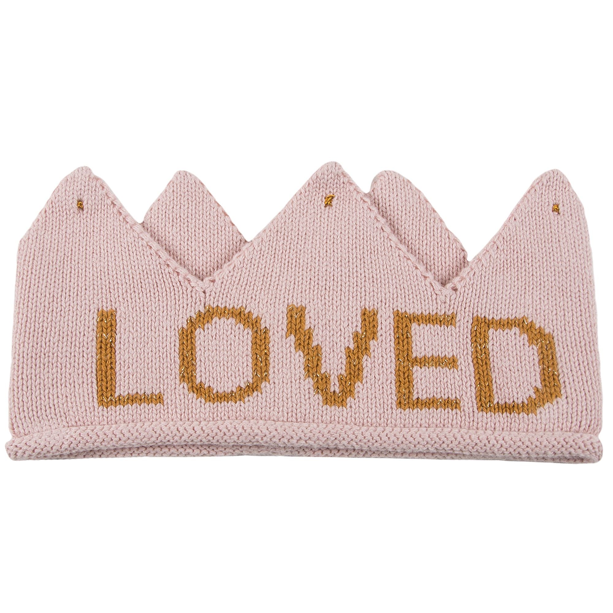 Baby Girls Light Pink & Loved Cotton Crown