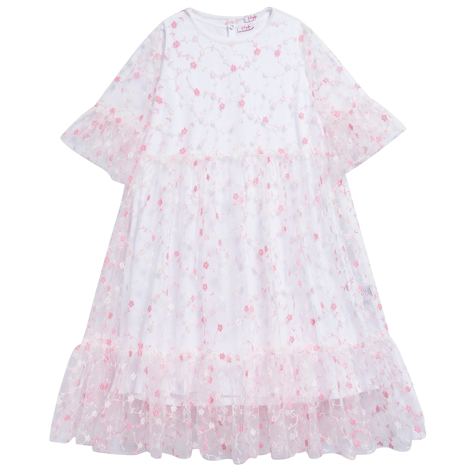Girls Strong Pink Cotton Dress