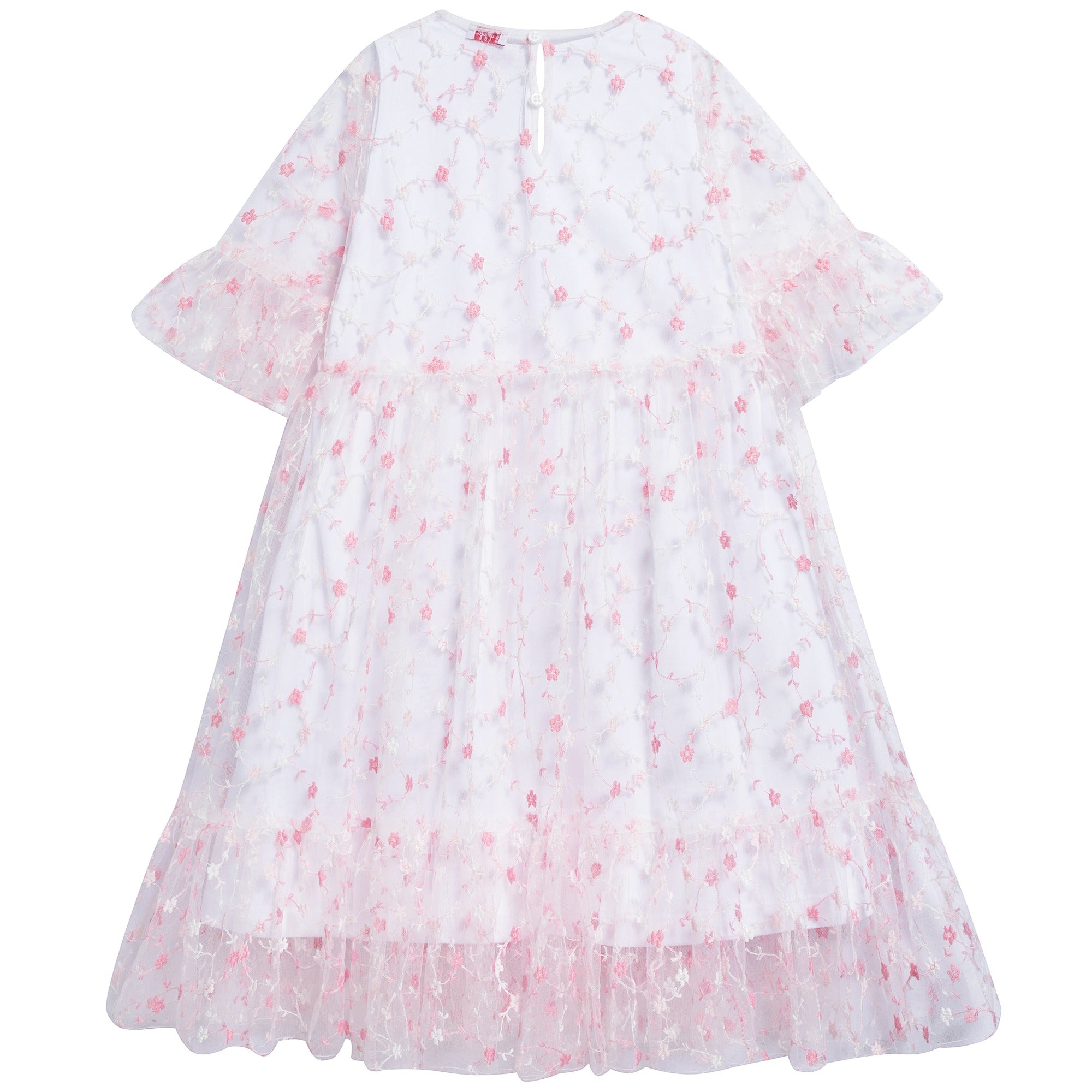 Girls Strong Pink Cotton Dress