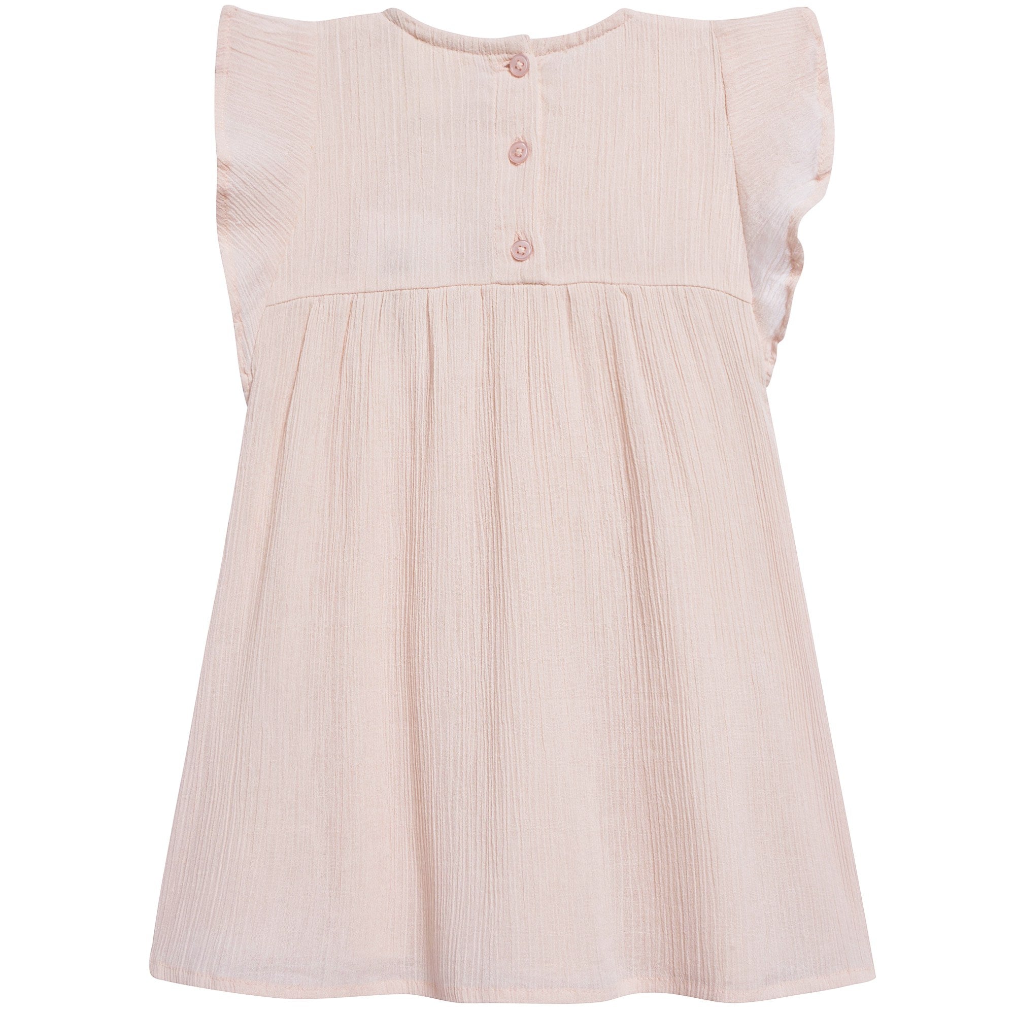 Baby Girls Light Pink "Cotton  Crepe" Dress