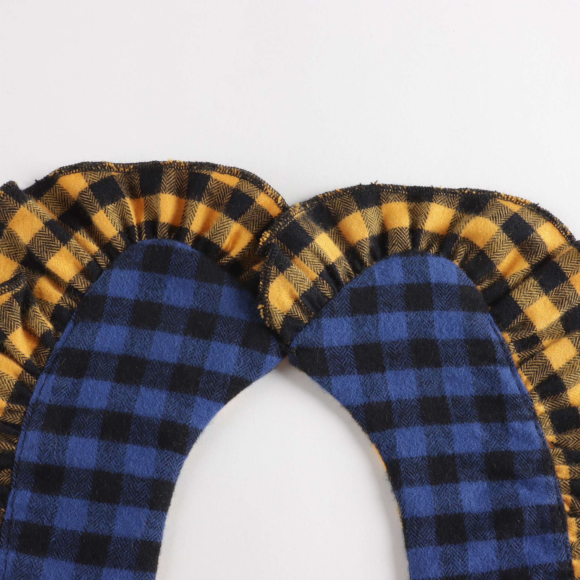 Girls Yellow Reversible Ruffles Collar